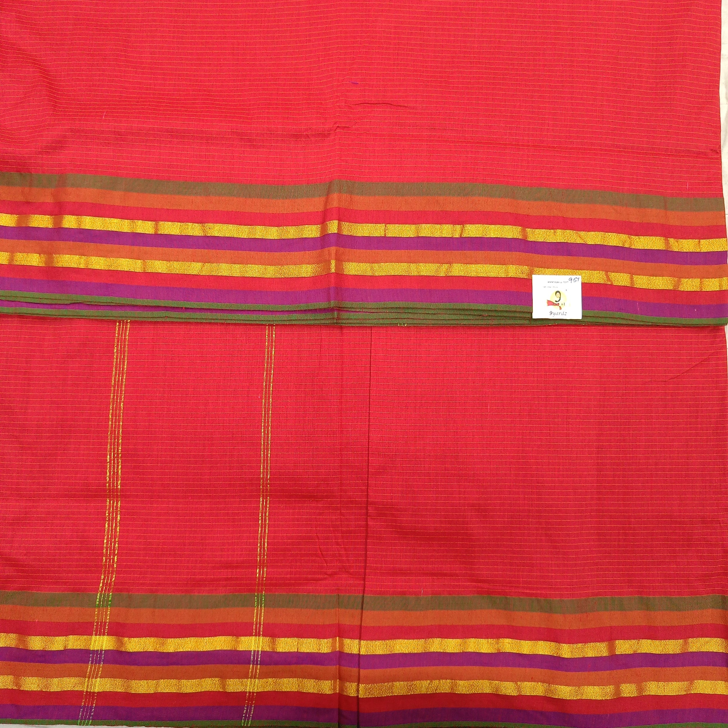Kalyani Cotton lines 9.5 yards