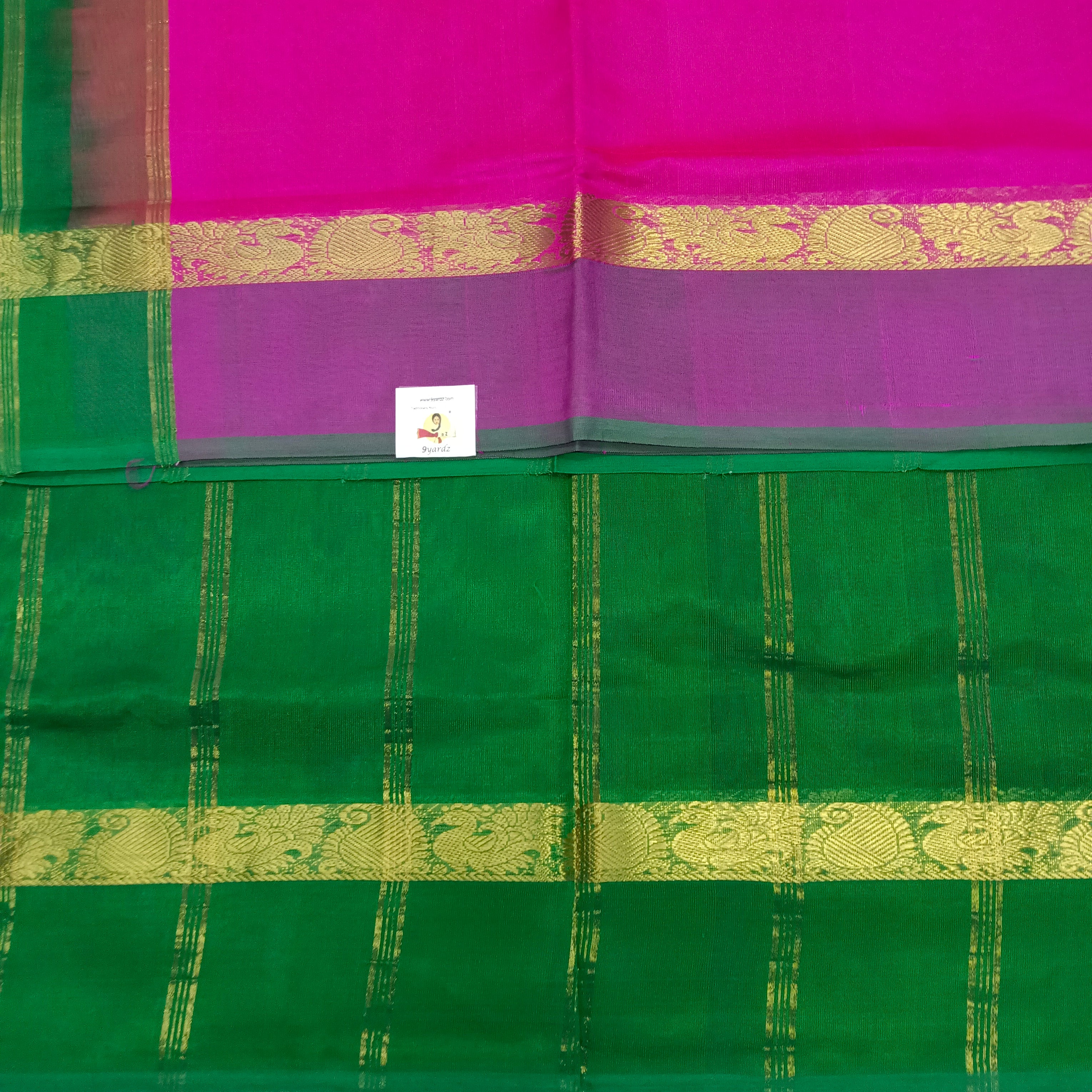 Pure silk cotton 6 yards Slightly Damaged