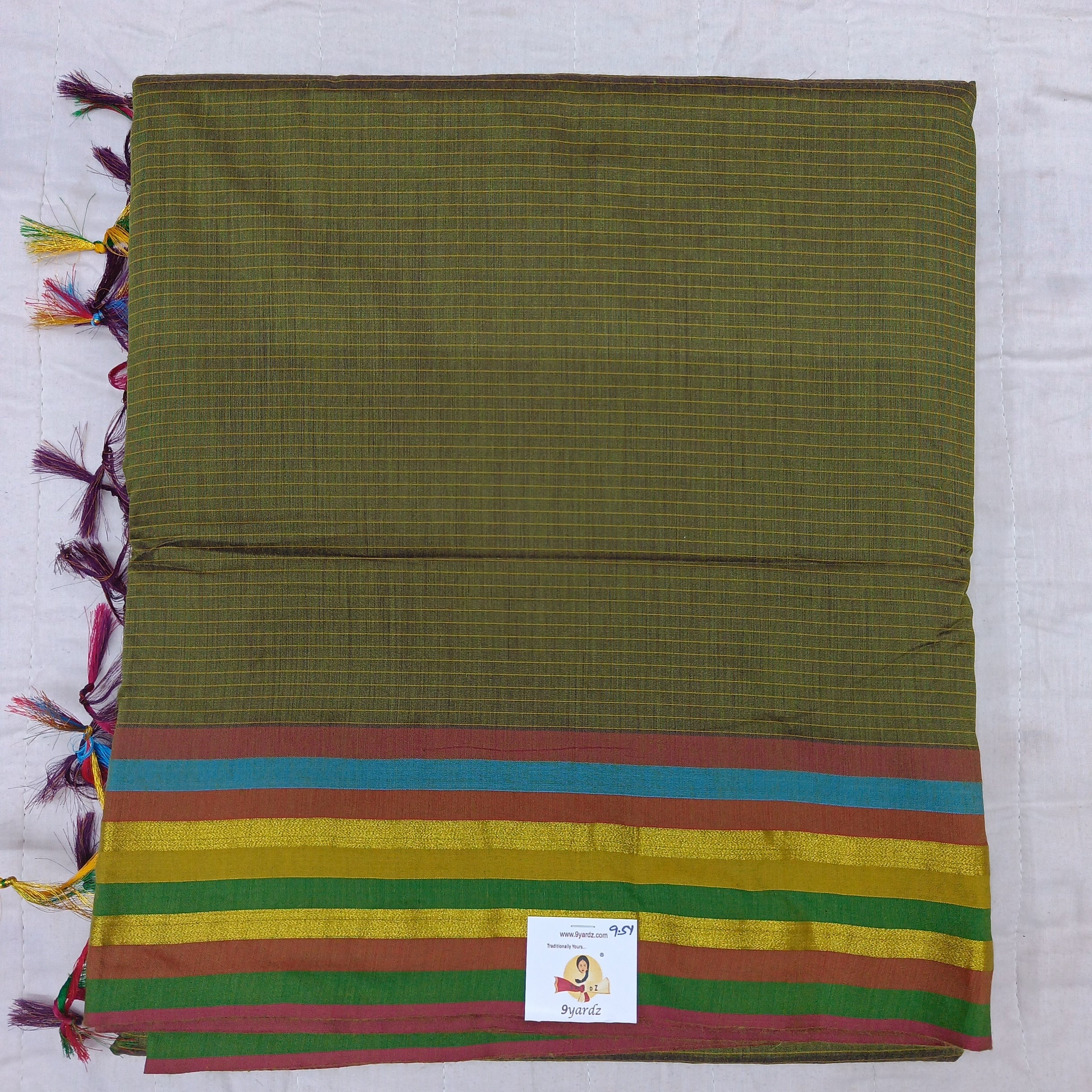 Kalyani Cotton lines 9.5 yards