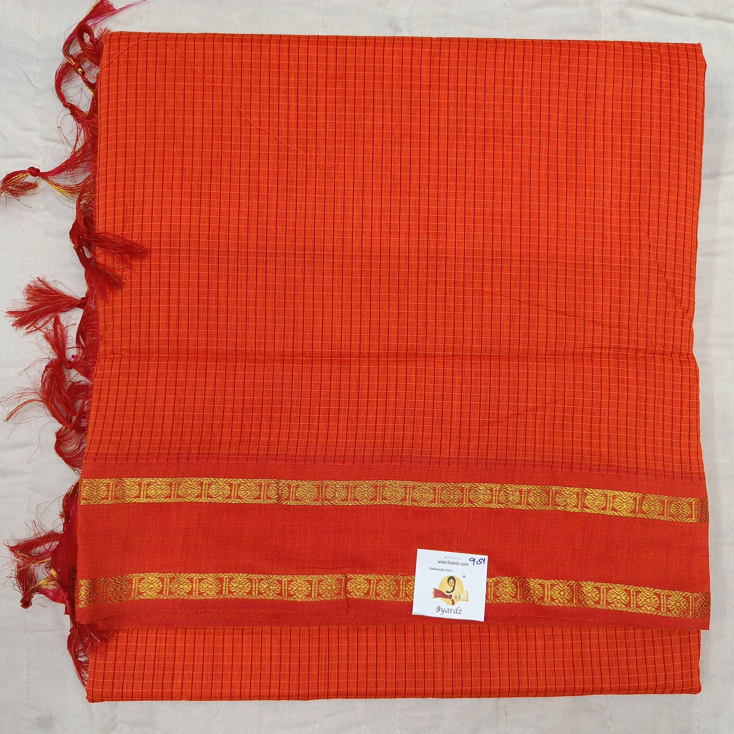 Kalyani Cotton checked 9.5 yards