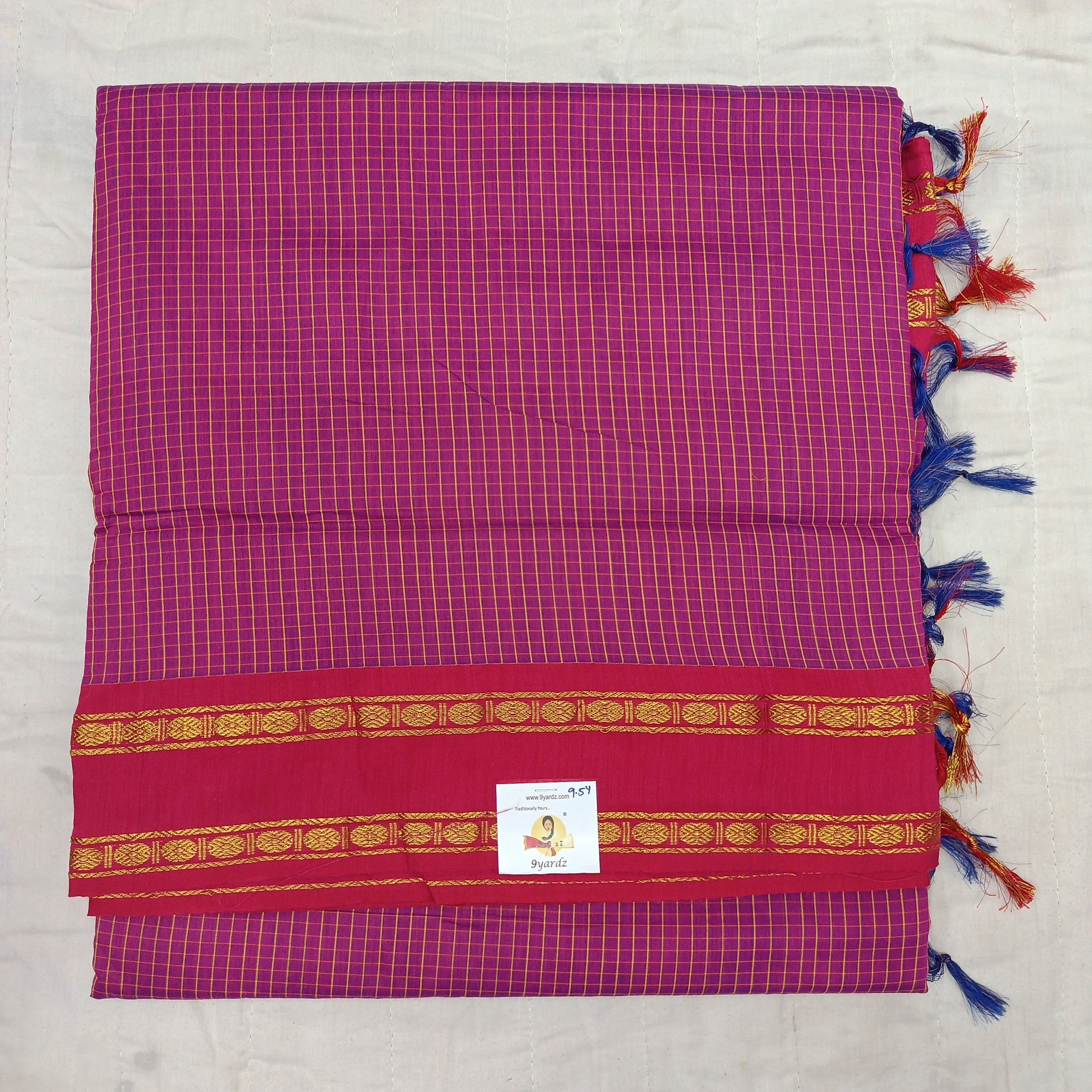 Kalyani Cotton checked 9.5 yards