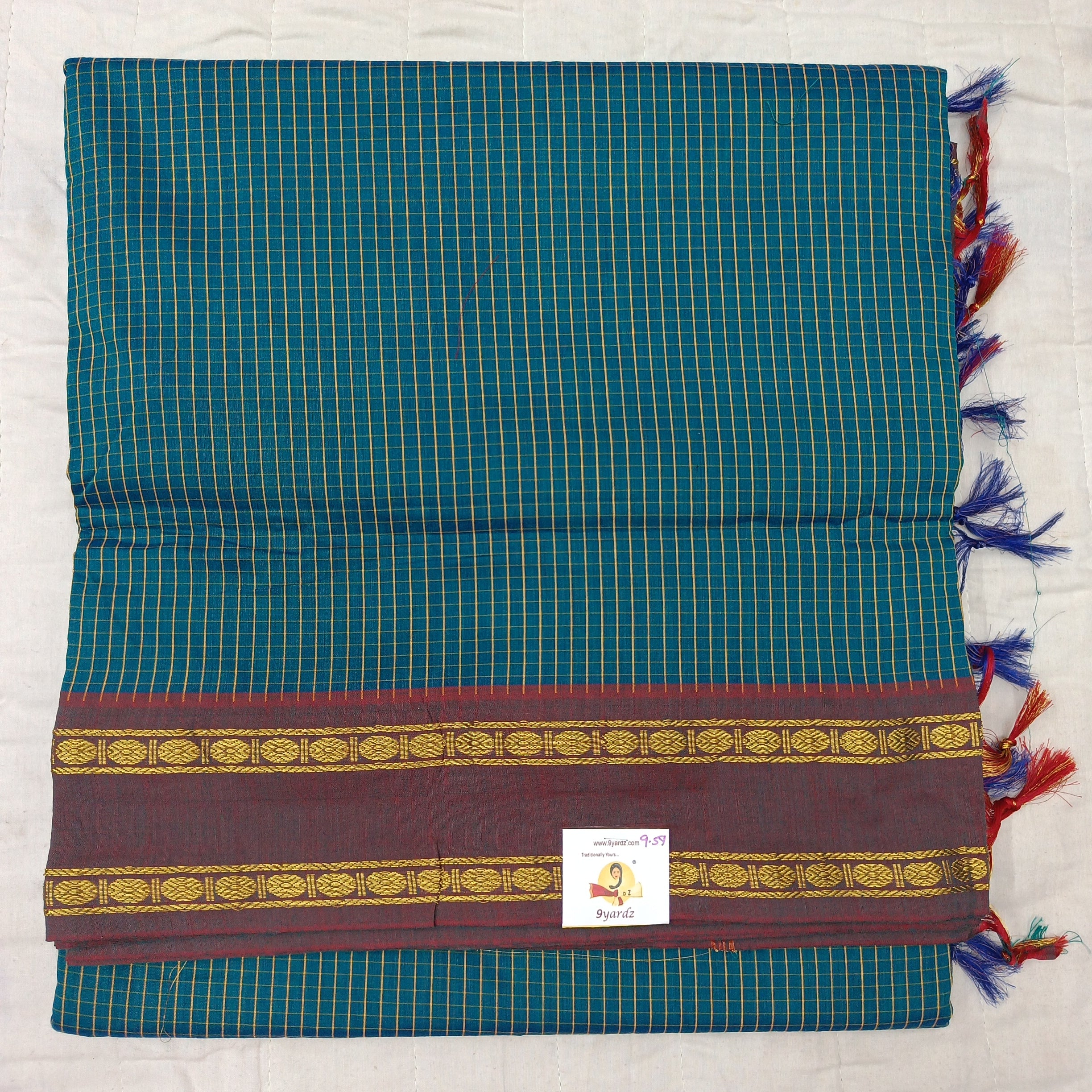 Kalyani Cotton checked 9.5 yards