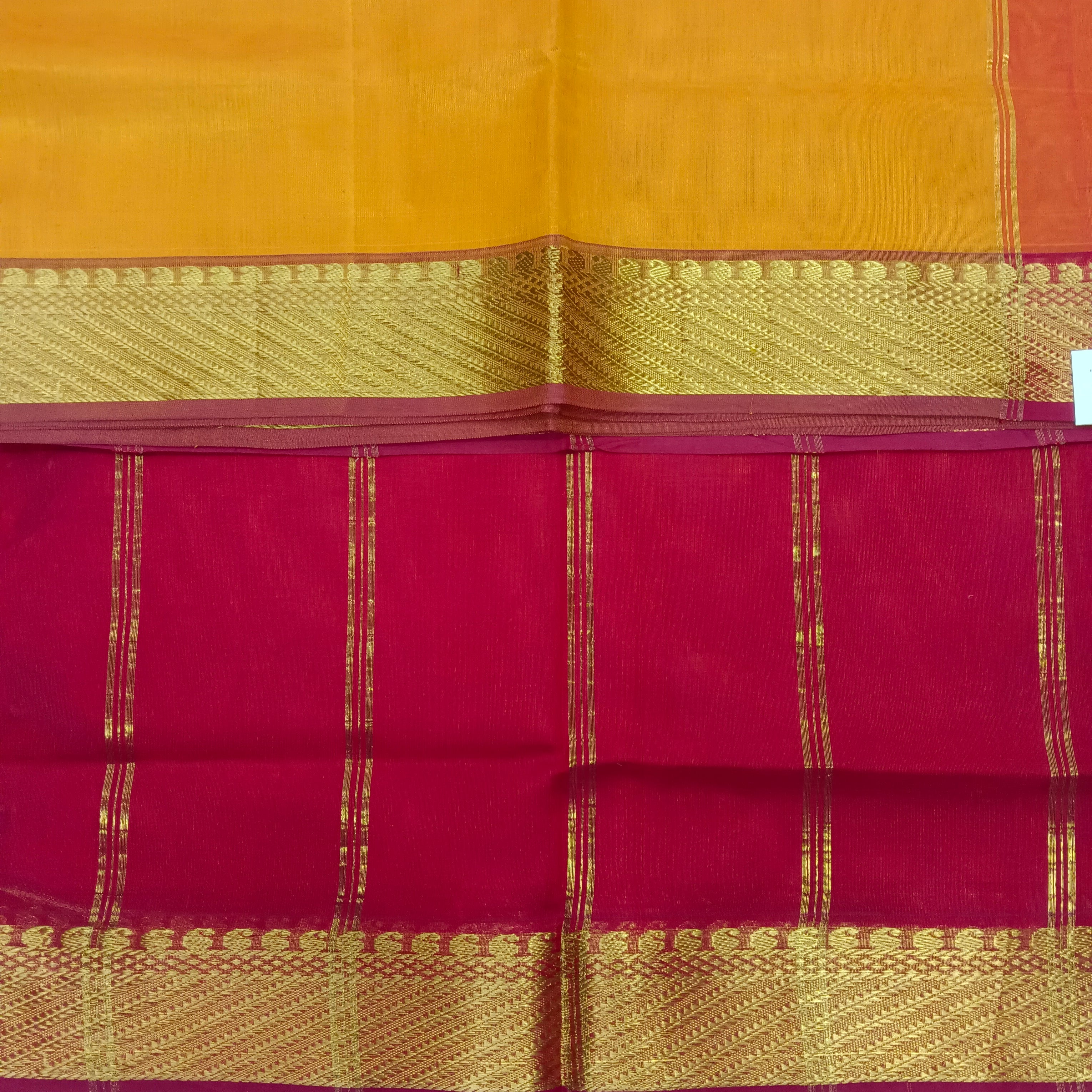 Pure silk cotton 6 yards Slightly Damaged