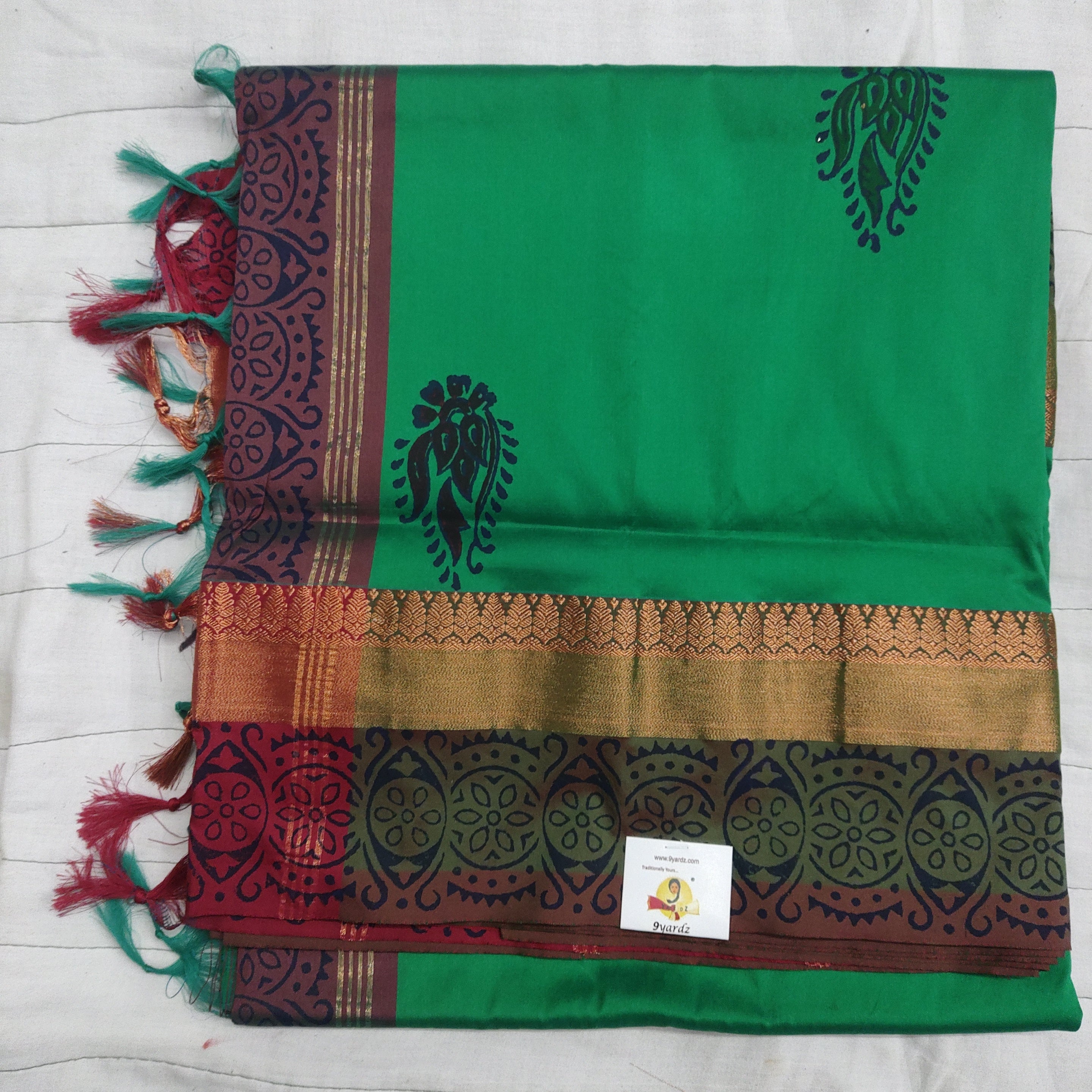printed Poly Silk Sarees