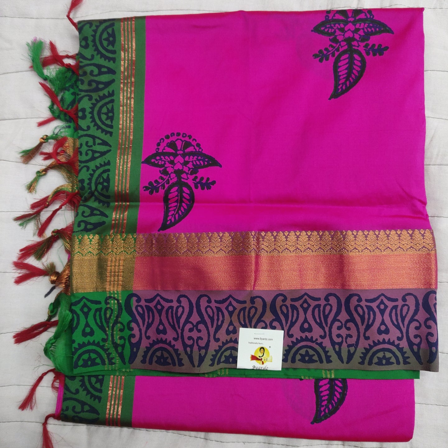 printed Poly Silk Sarees