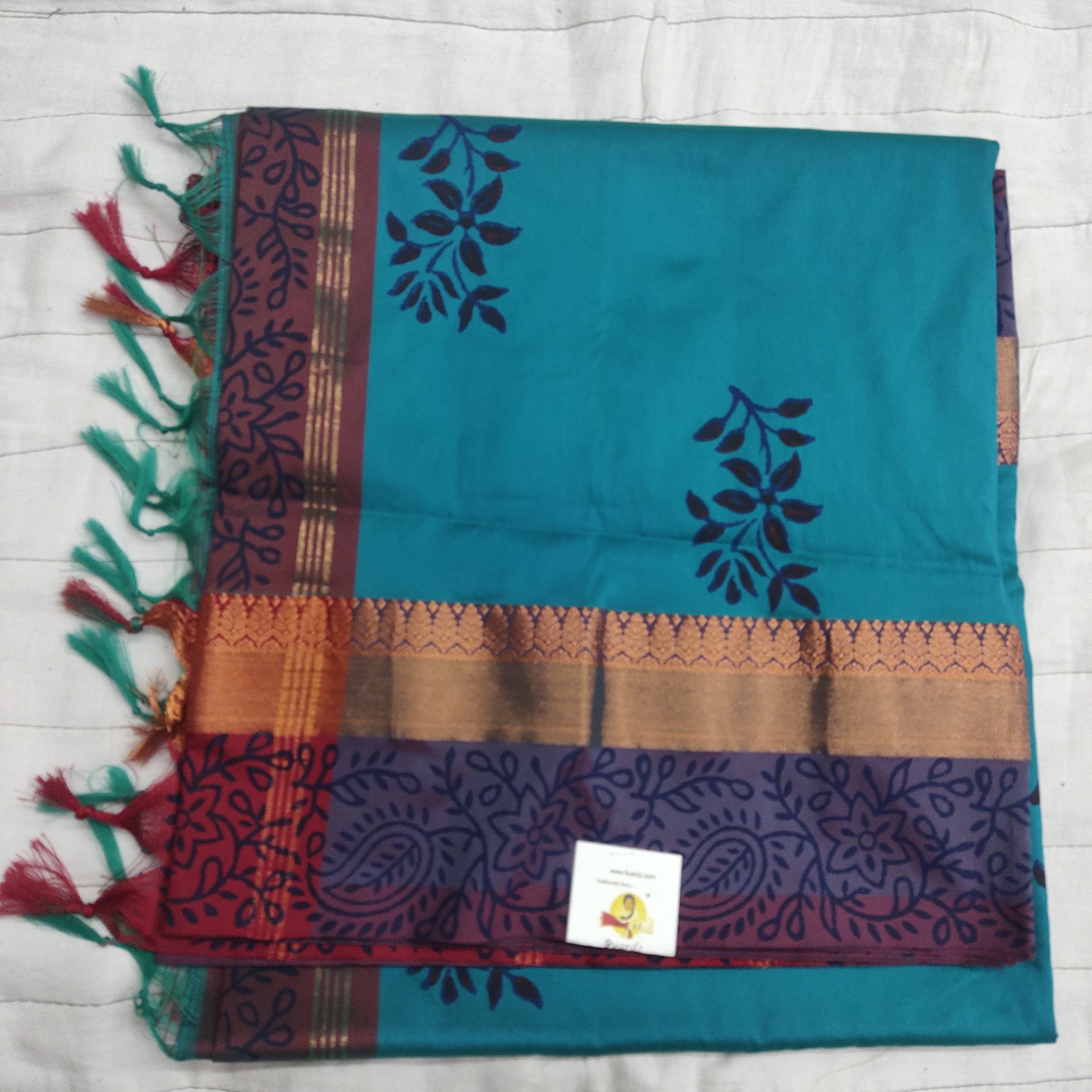 printed Poly Silk Sarees