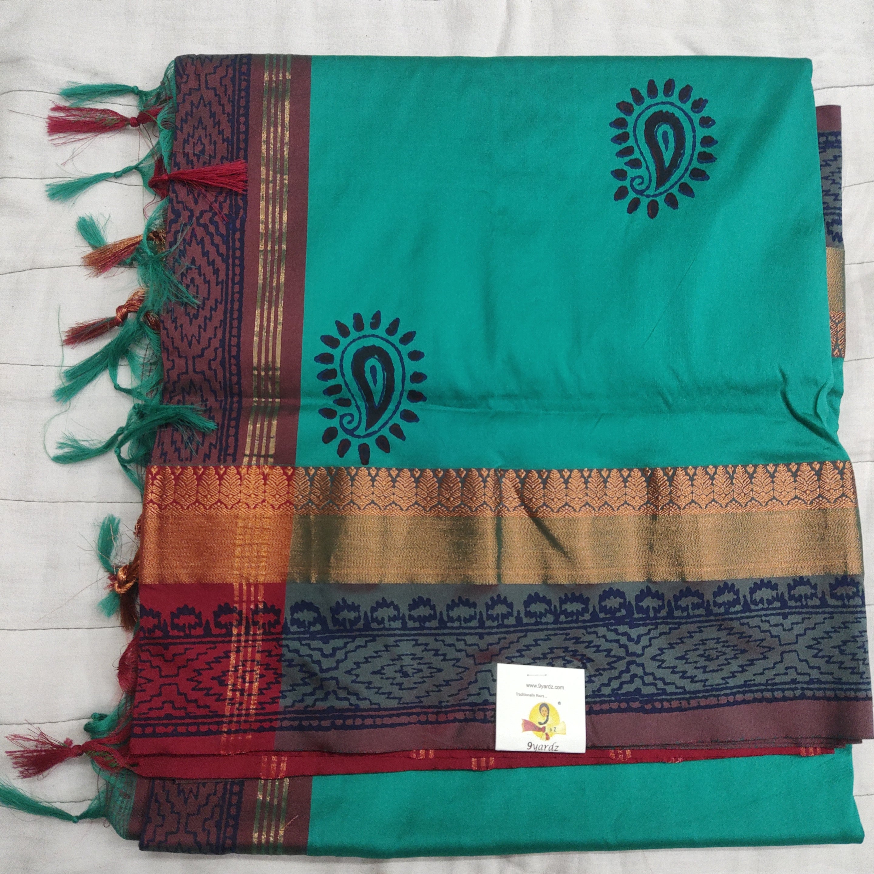printed Poly Silk Sarees