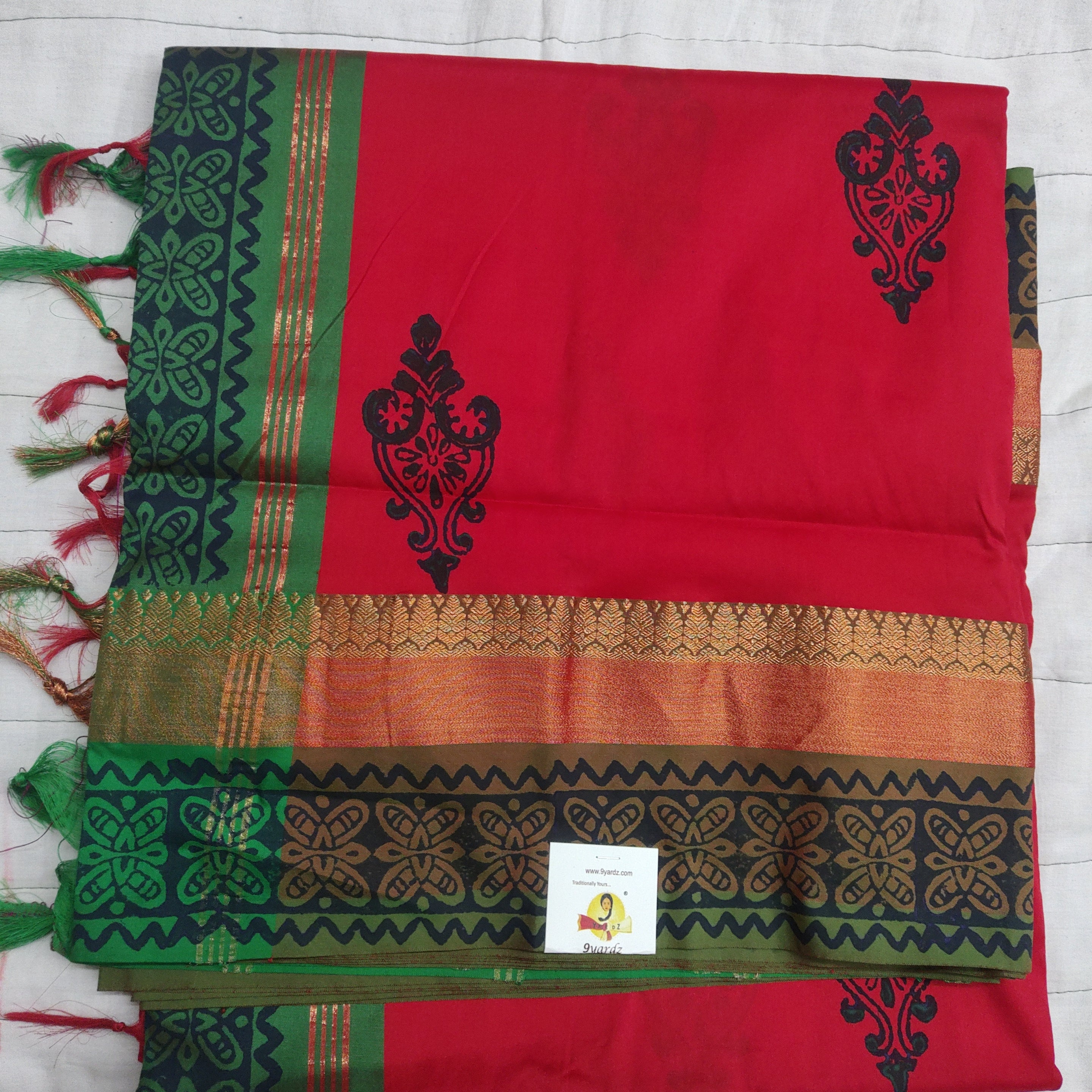 printed Poly Silk Sarees