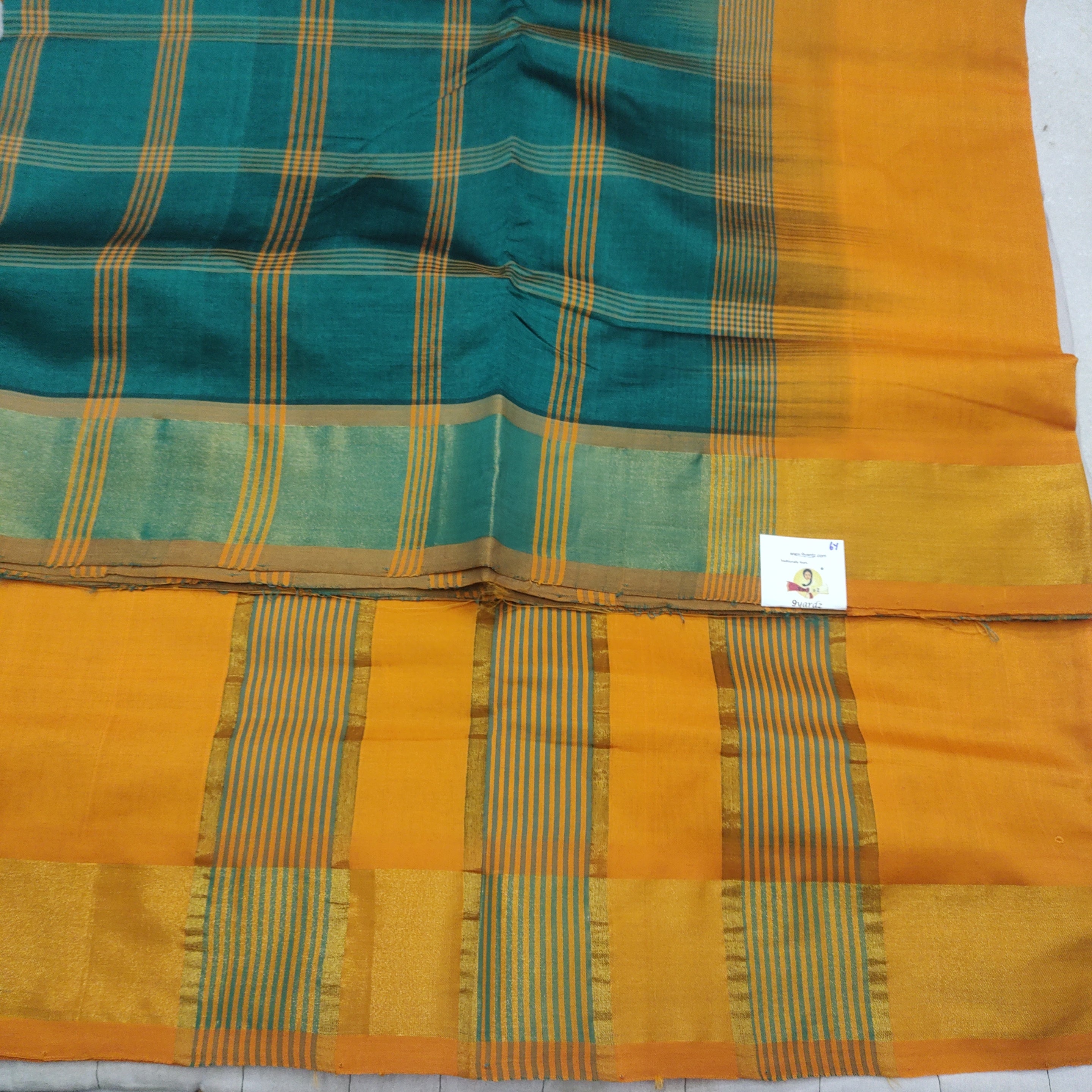 Printed Semi silk cotton 6Yards