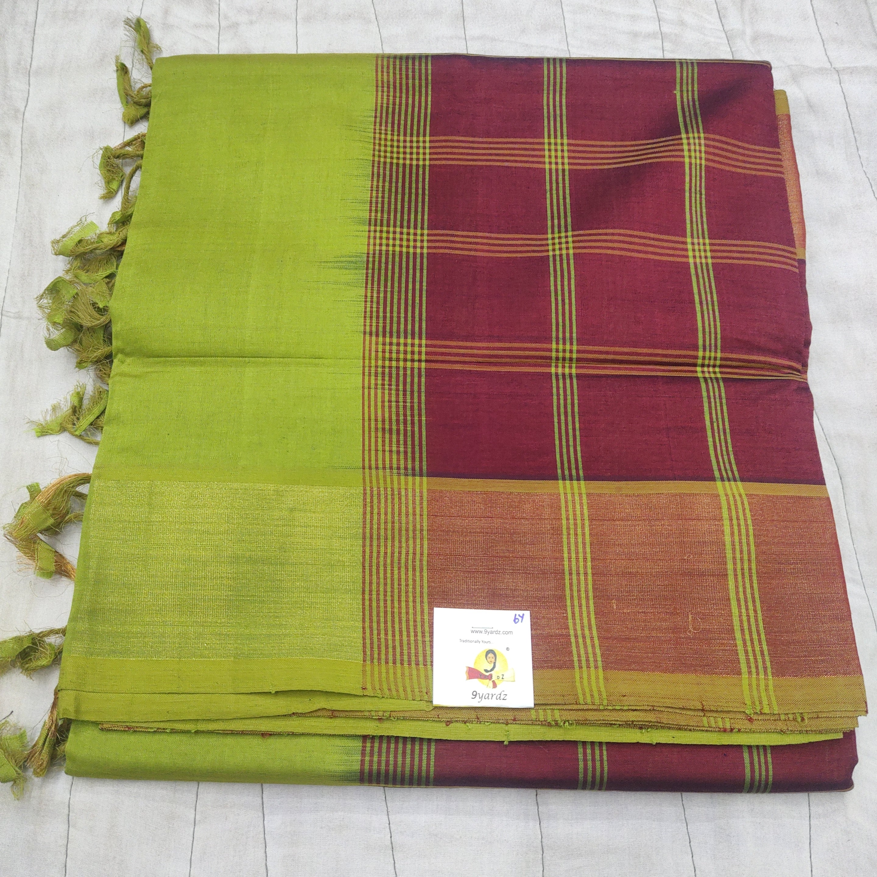 Semi silk cotton 6Yards