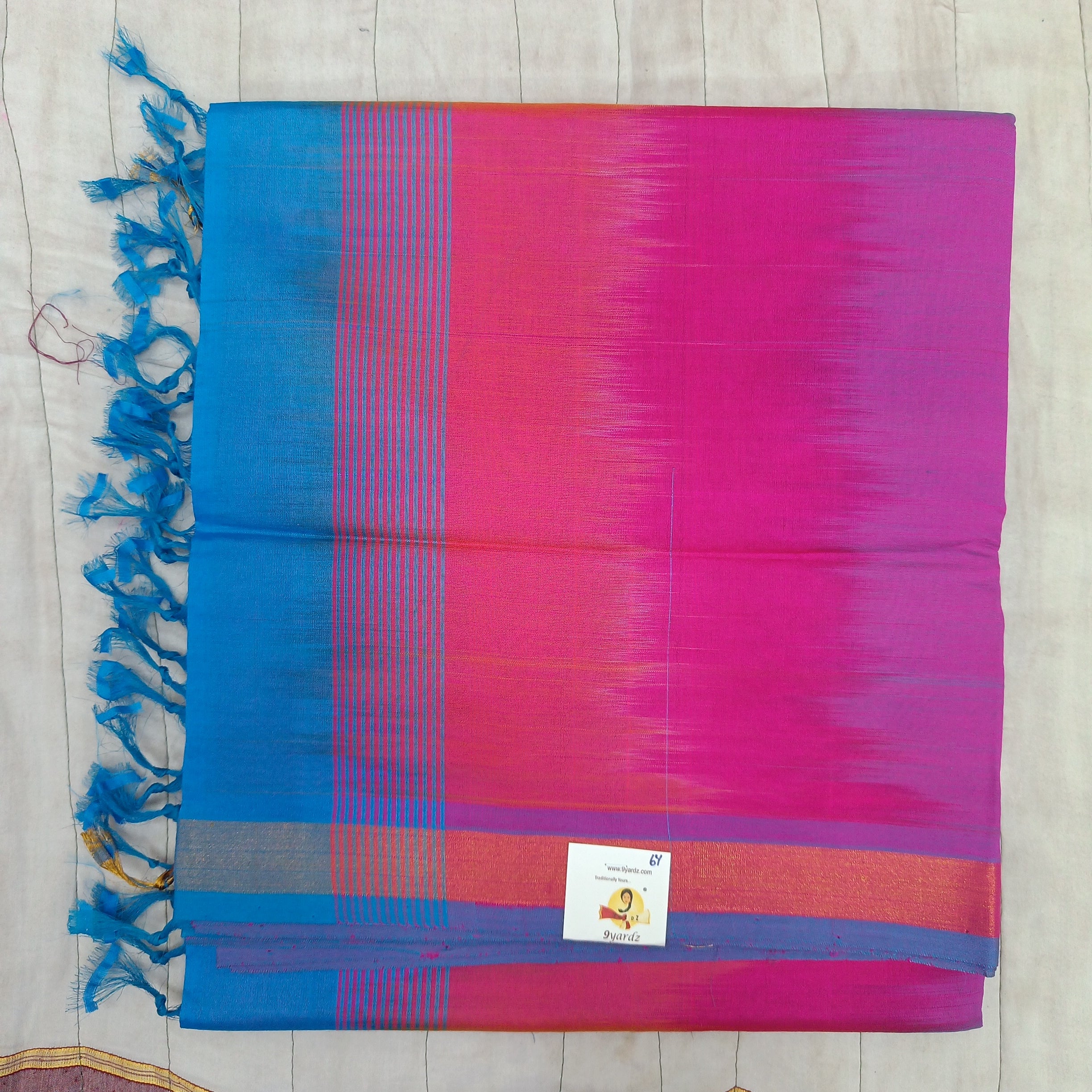 Semi silk cotton 6Yards