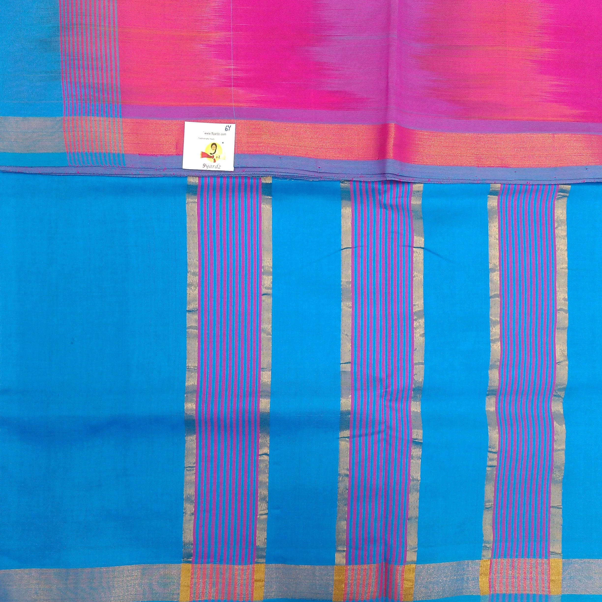 Semi silk cotton 6Yards