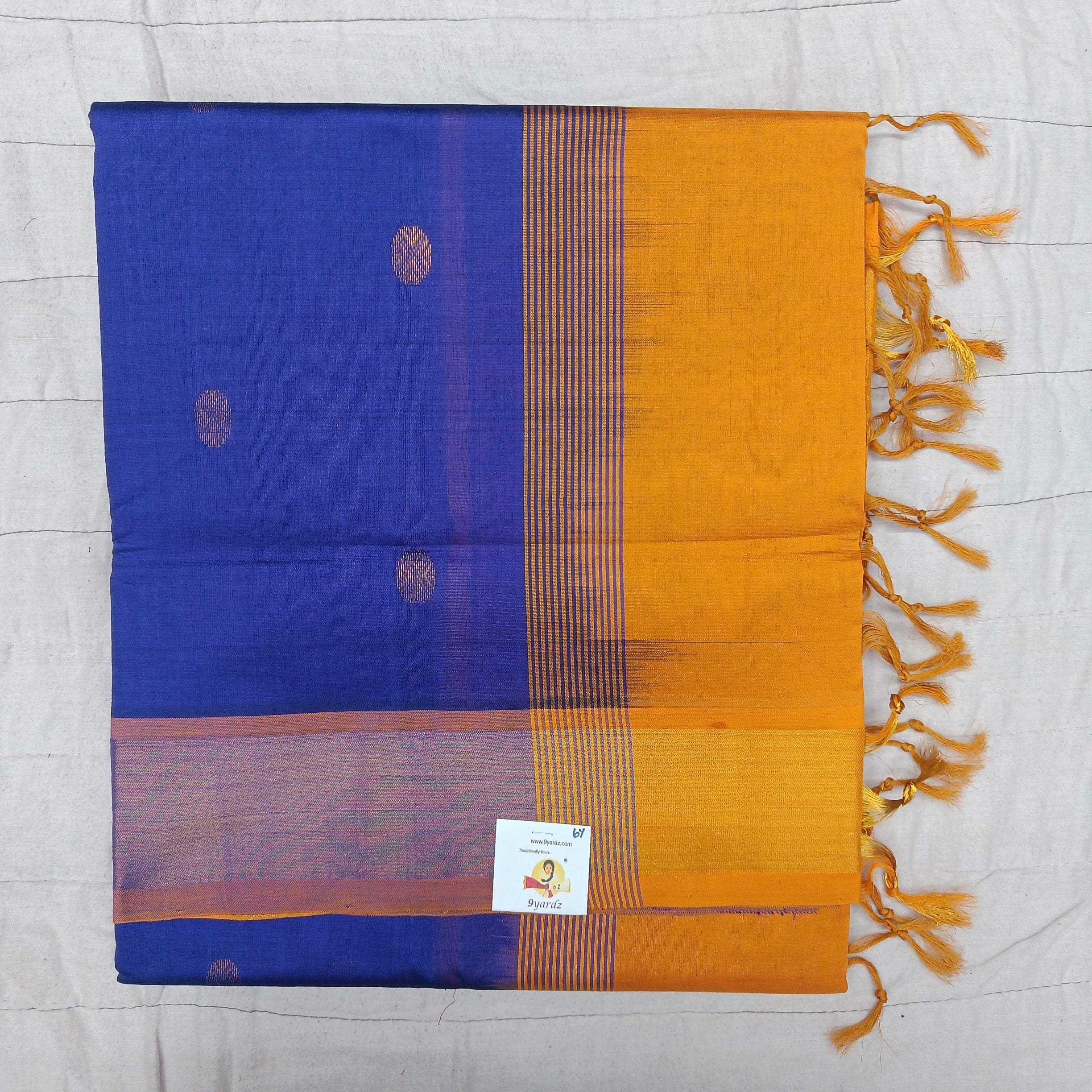 Semi silk with butta 6Yards