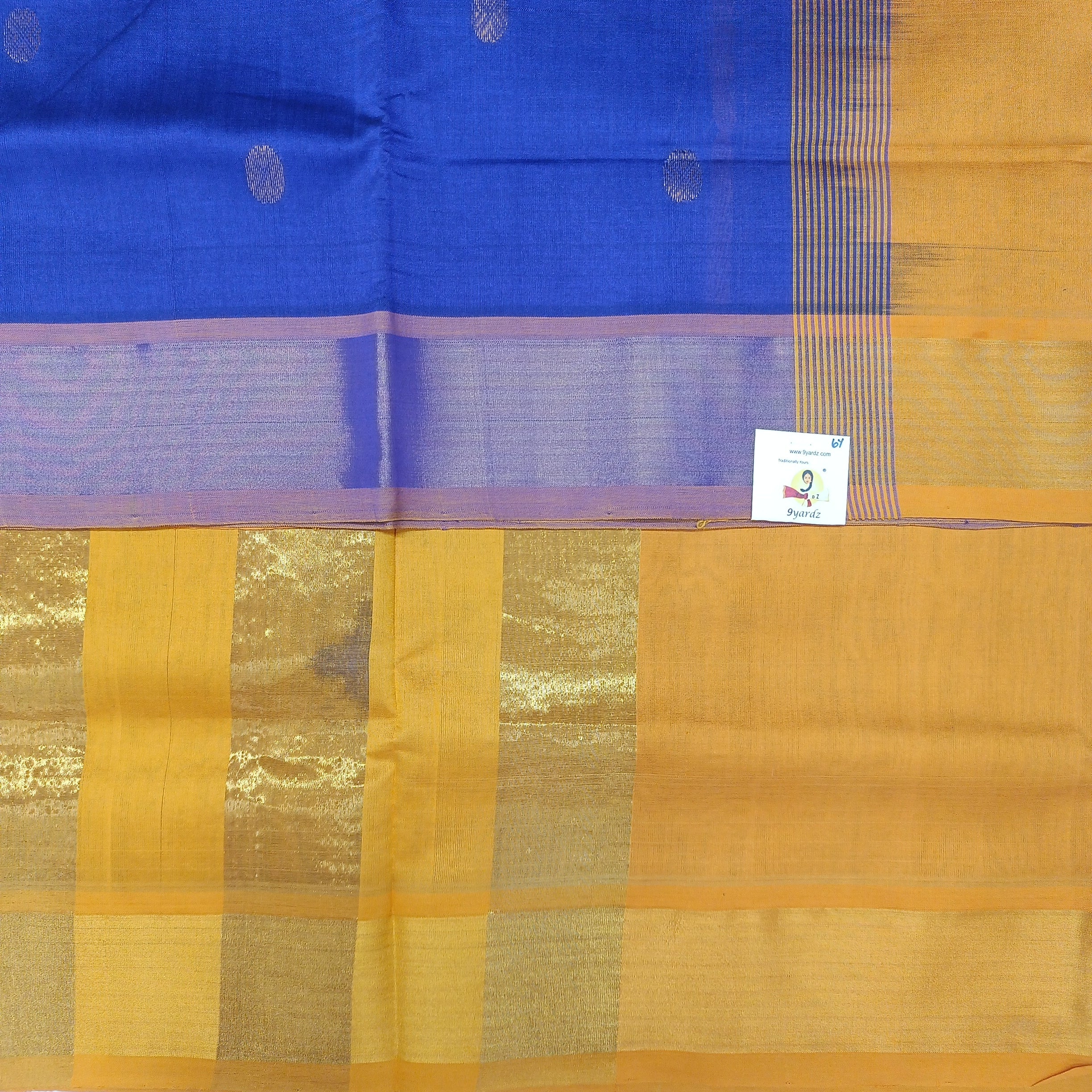 Semi silk with butta 6Yards