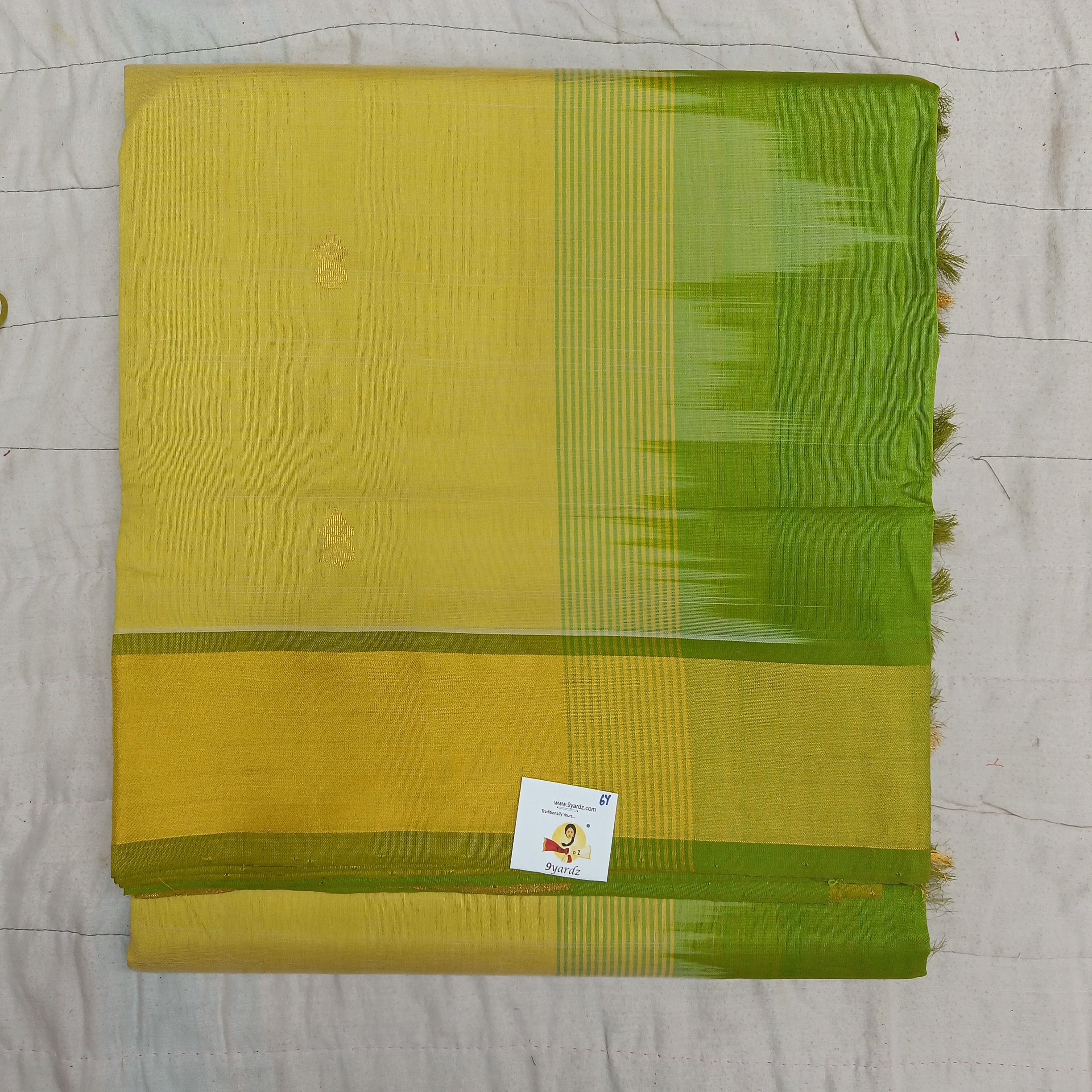 Semi silk with butta 6Yards