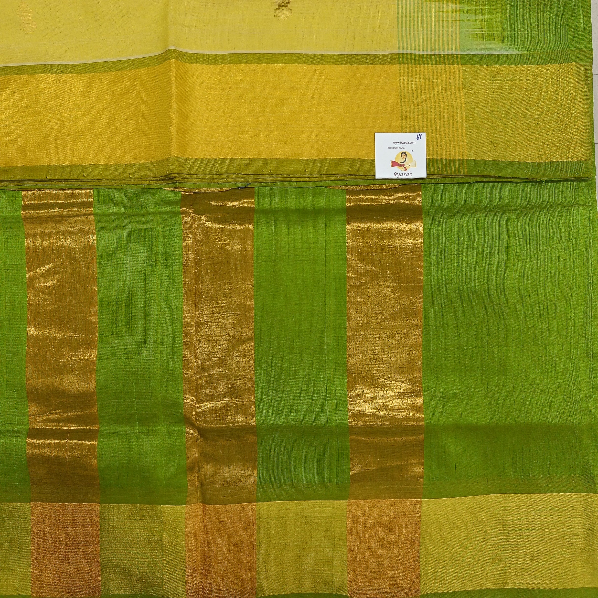 Semi silk with butta 6Yards