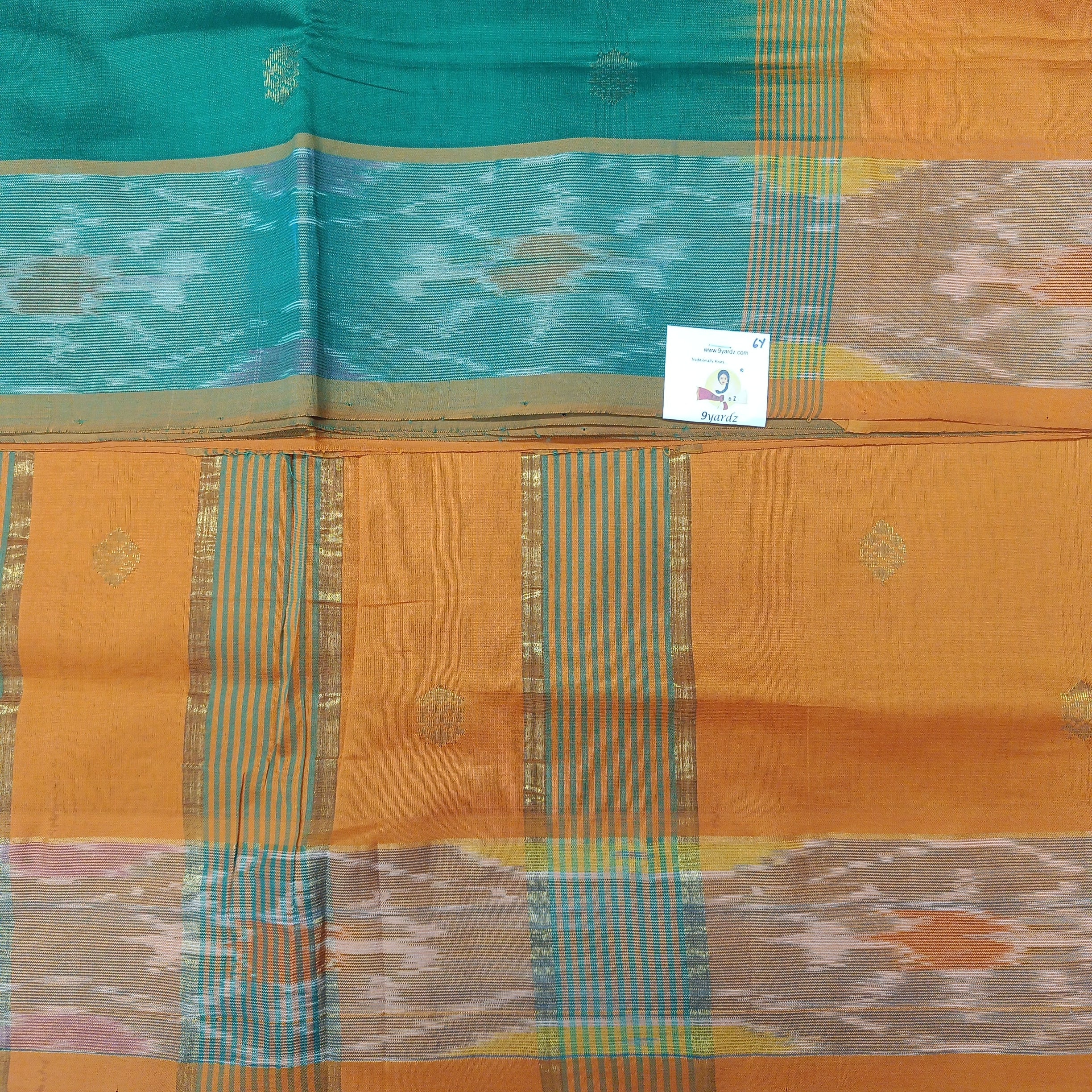 Semi silk with butta 6Yards