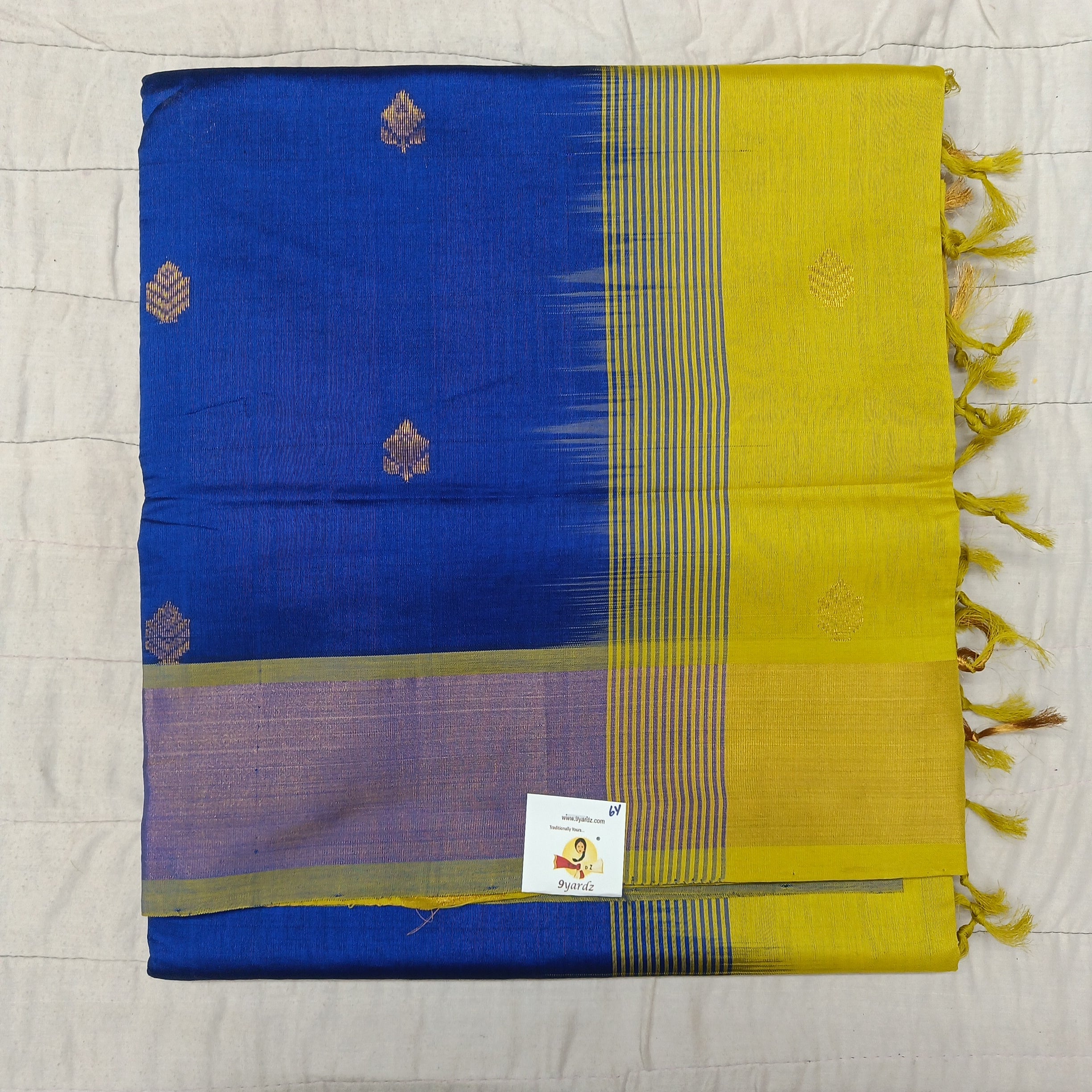 Semi silk with butta 6Yards