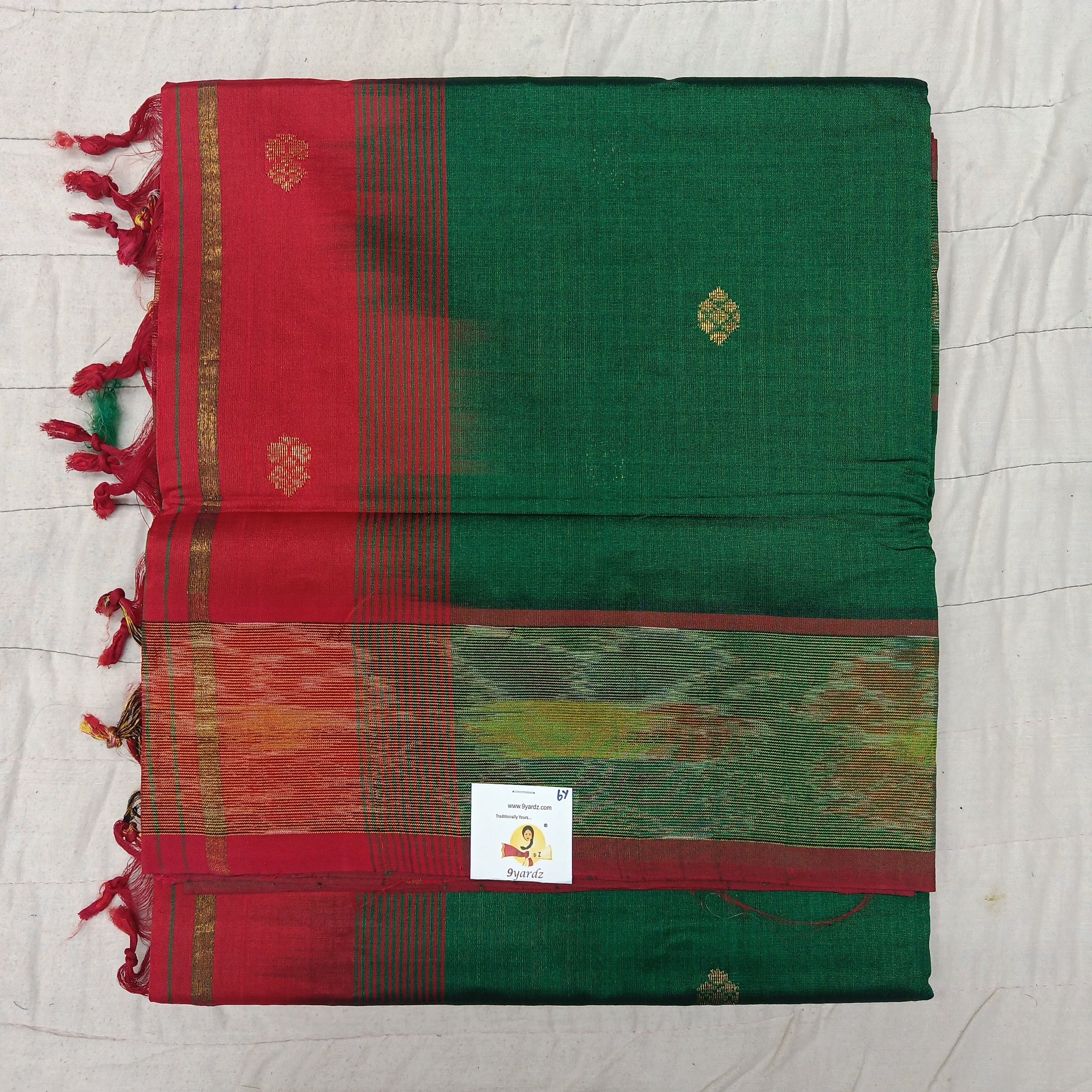 Semi silk with butta 6Yards