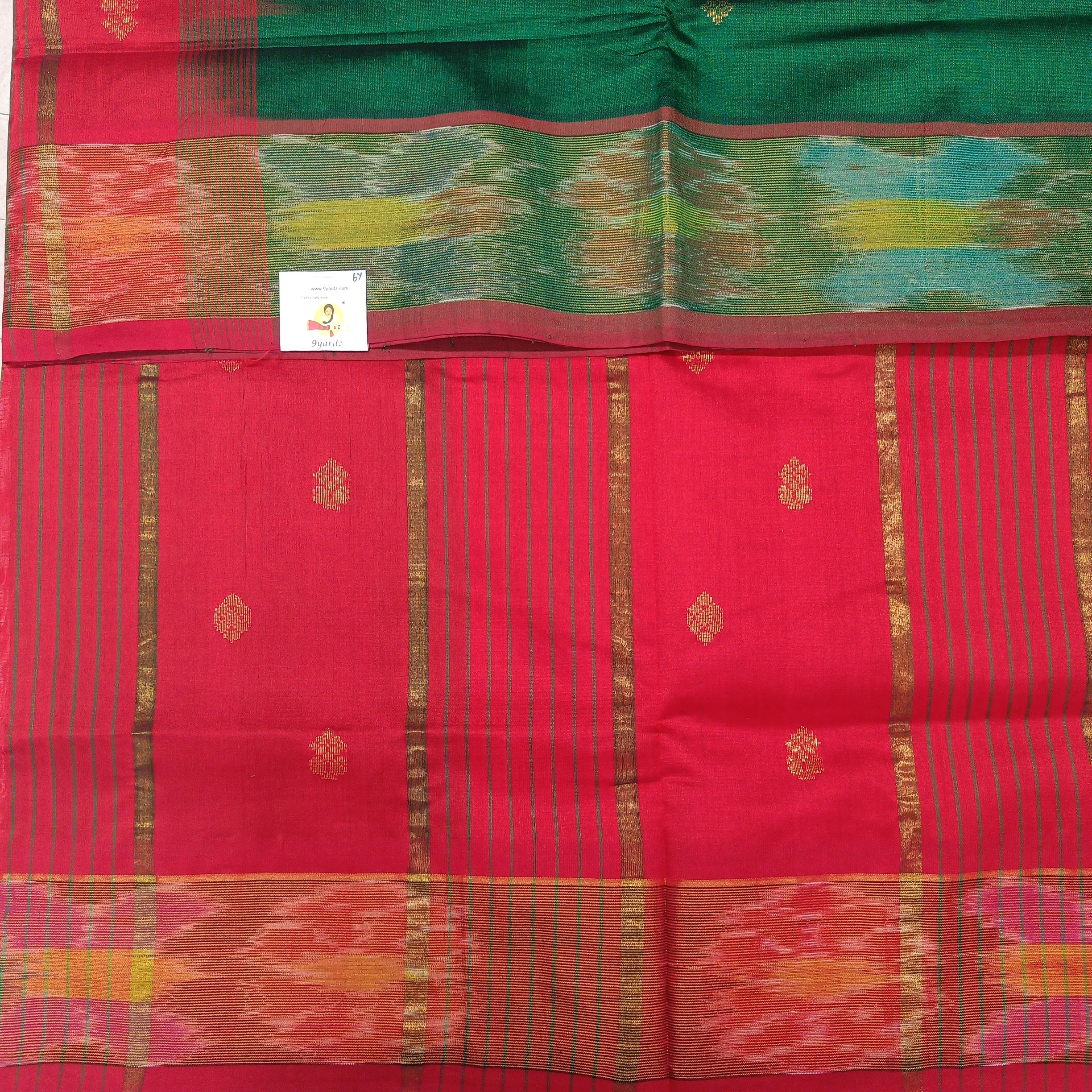 Semi silk with butta 6Yards
