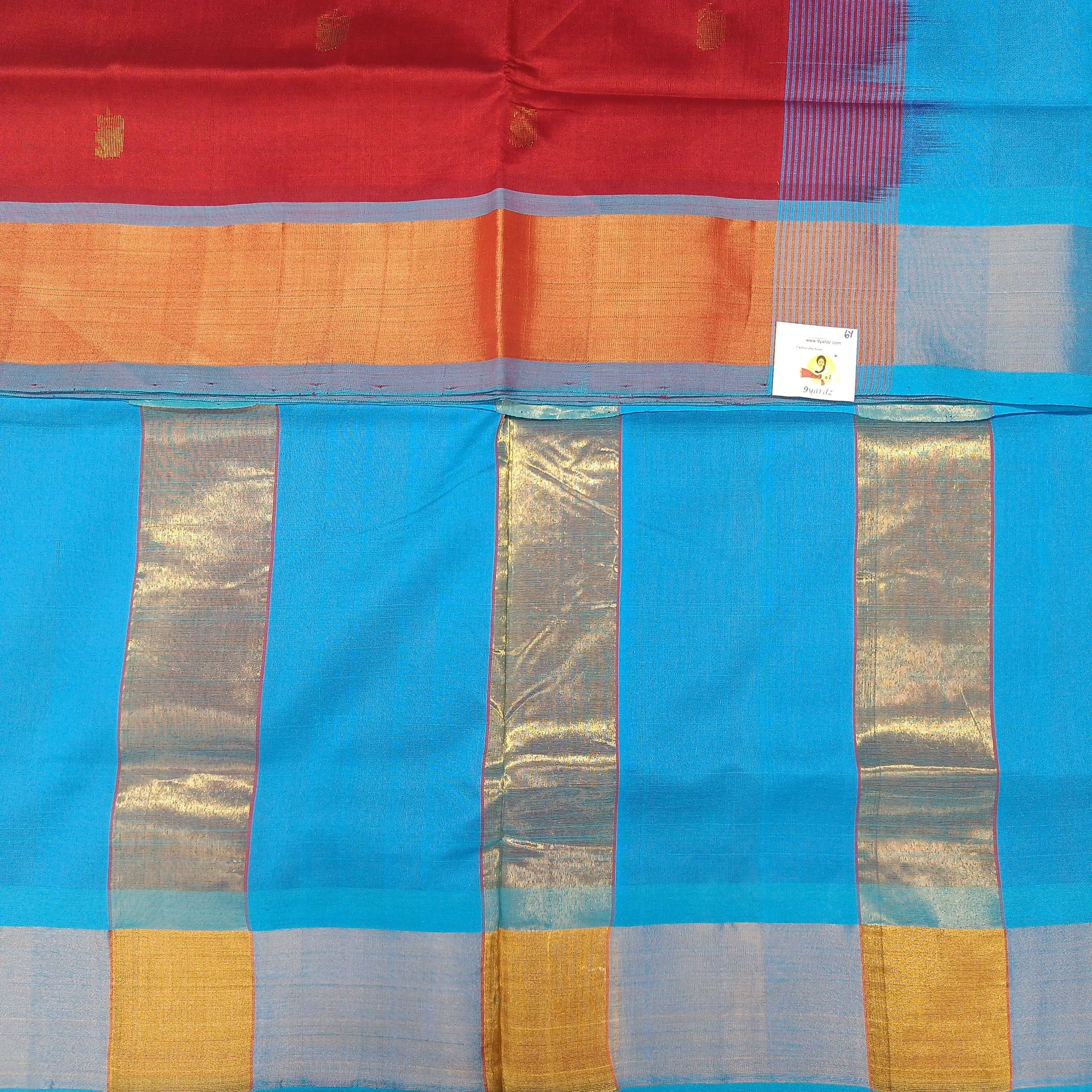 Semi silk with butta 6Yards