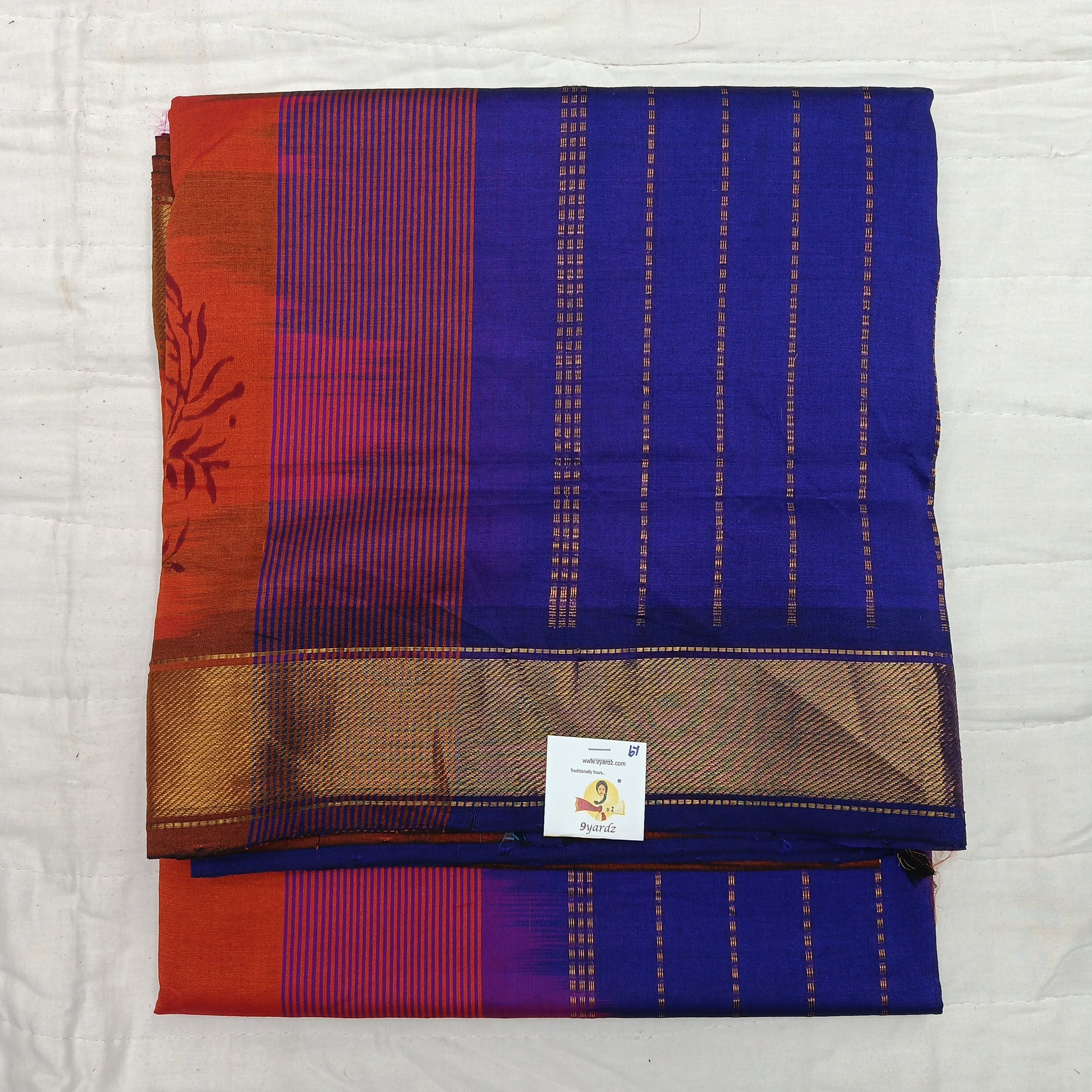 Semi silk printed 6Yards