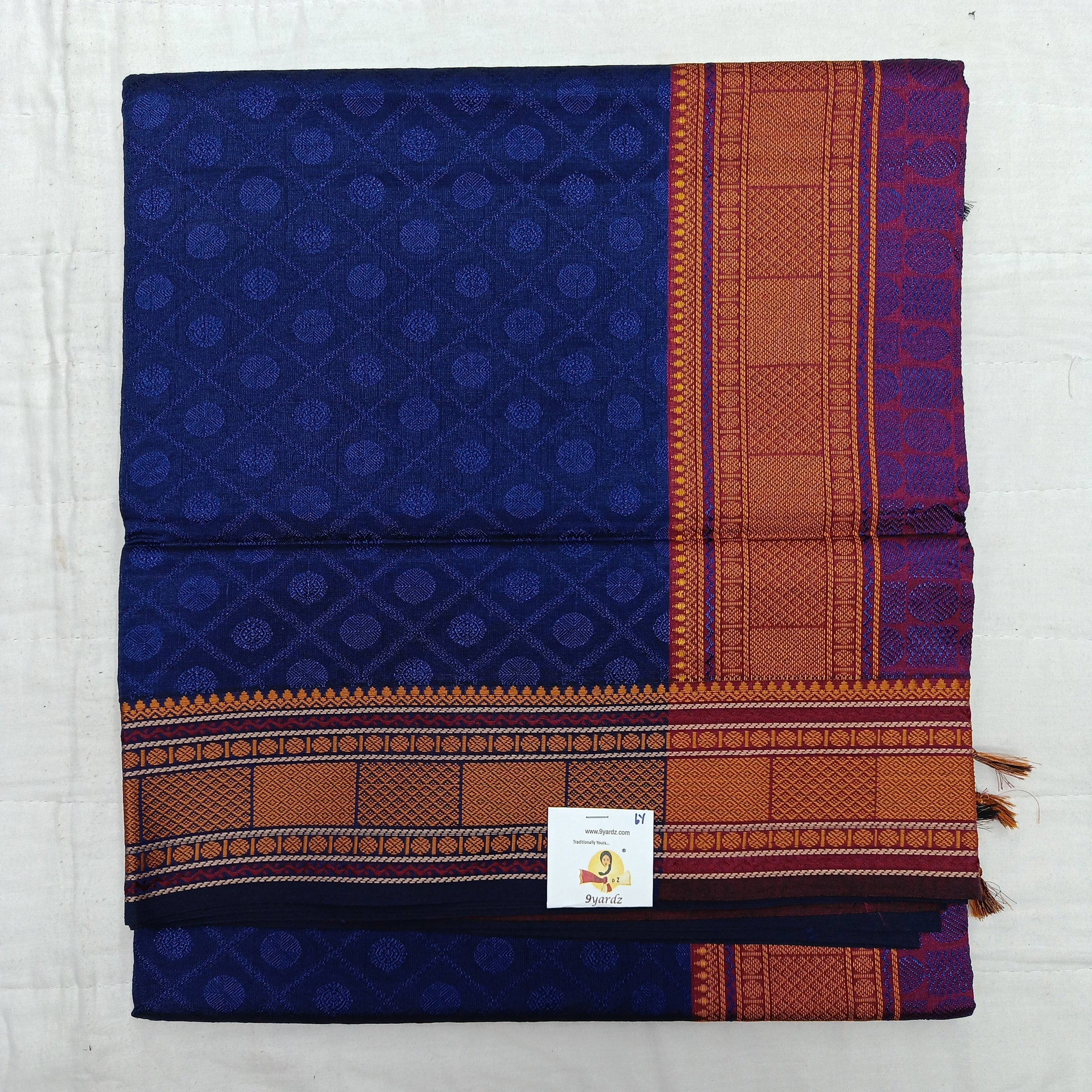 Semi silk embossed 6Yards