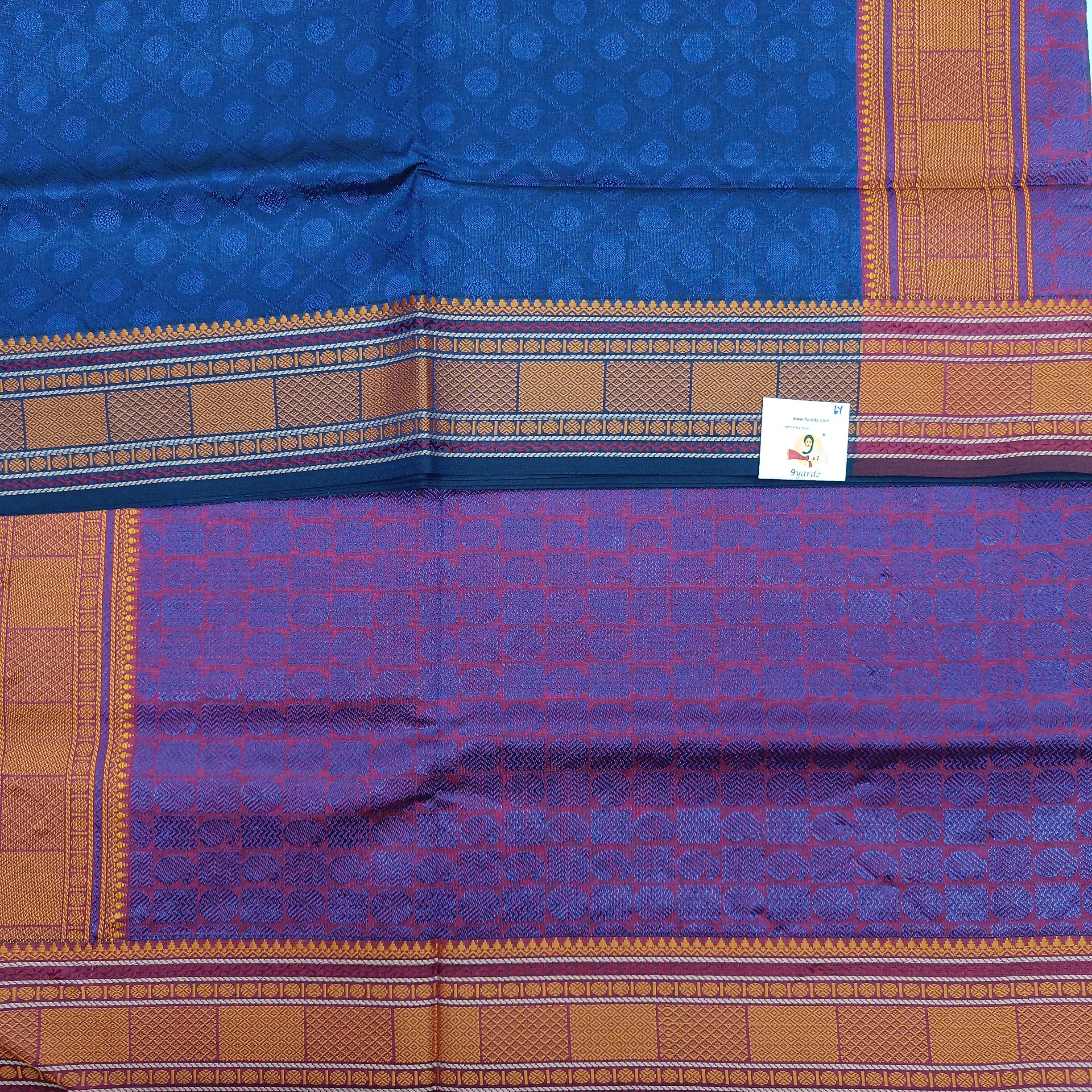 Semi silk embossed 6Yards