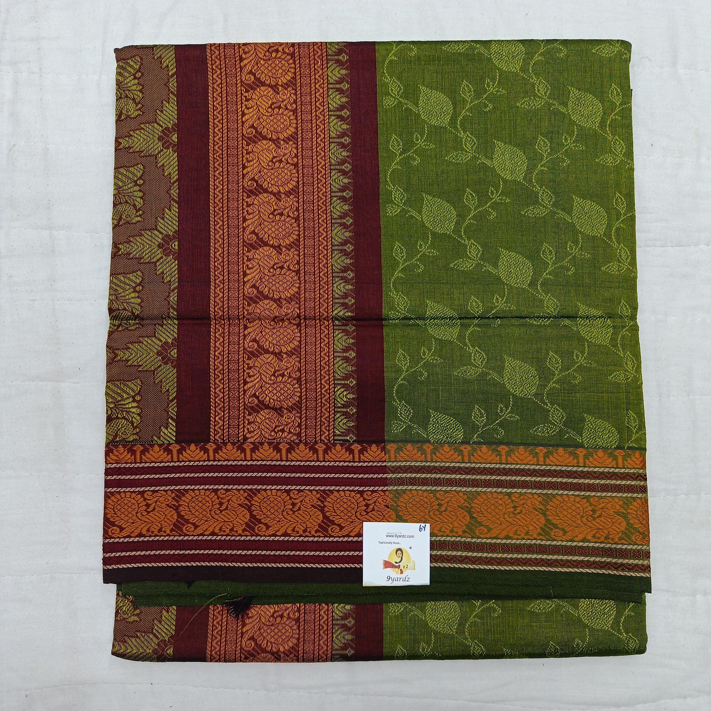 Semi silk embossed 6Yards