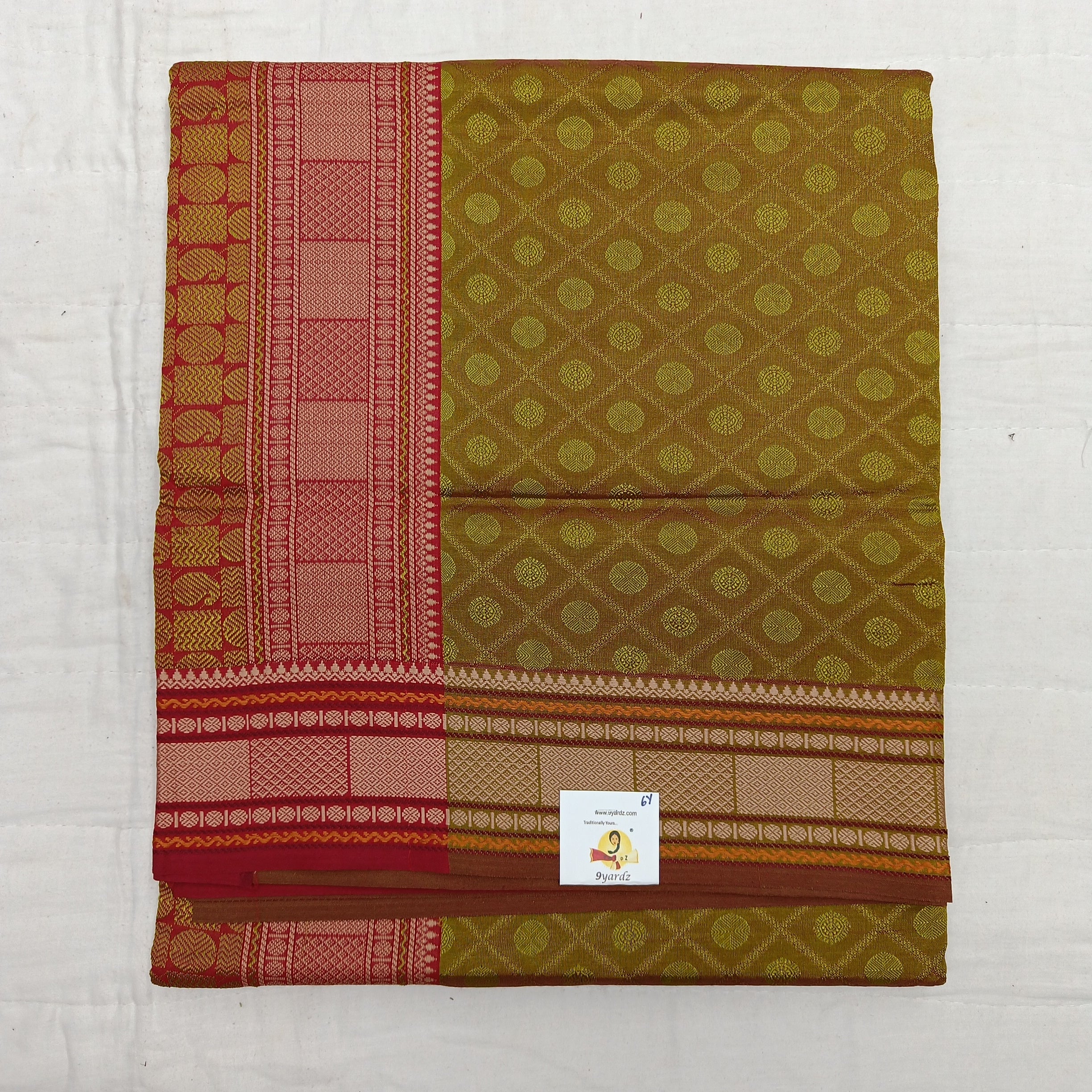 Semi silk embossed 6Yards