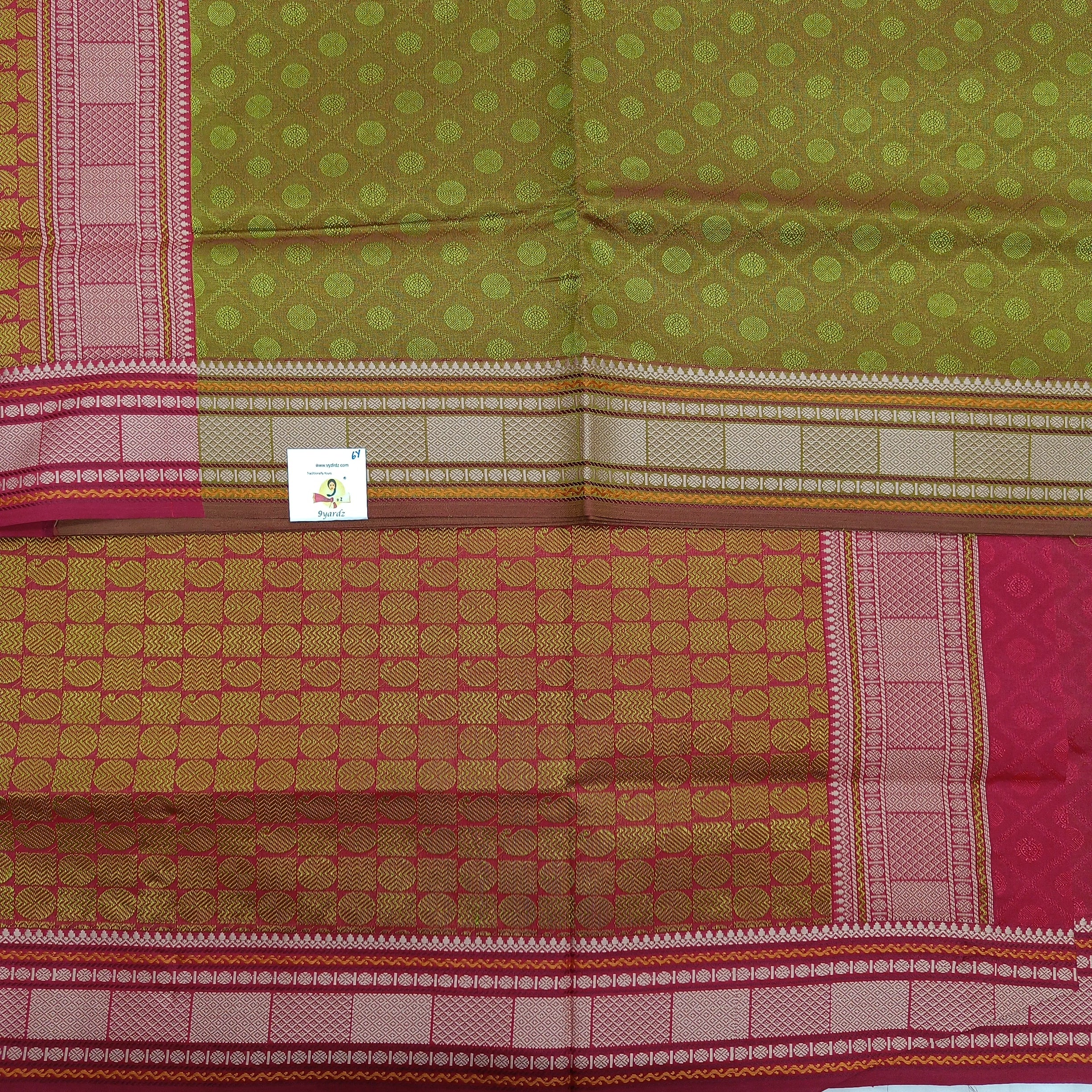 Semi silk embossed 6Yards