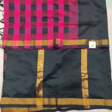 Load image into Gallery viewer, Semi silk cotton checked 6Yards