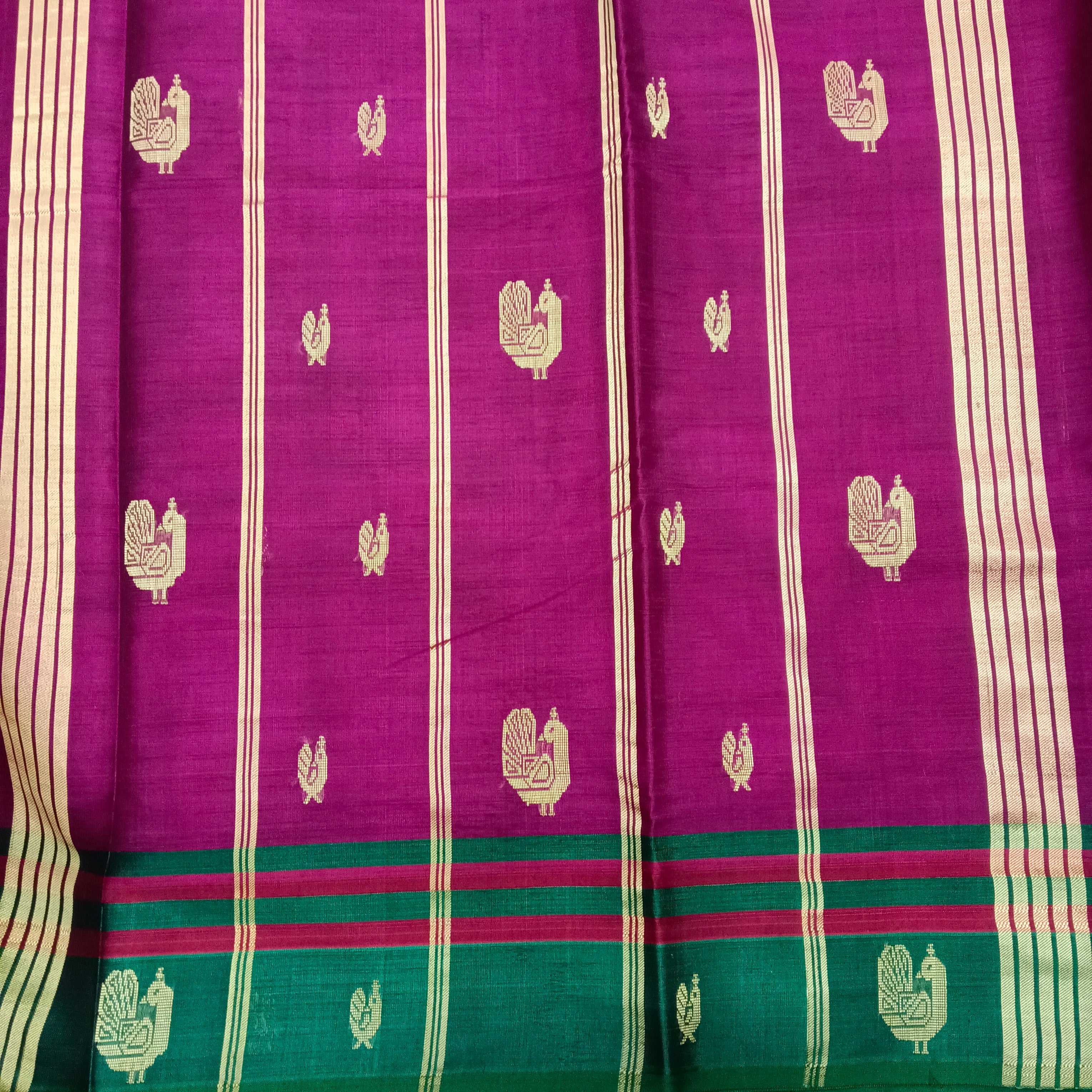 Devendra 10yards Body  Embossed