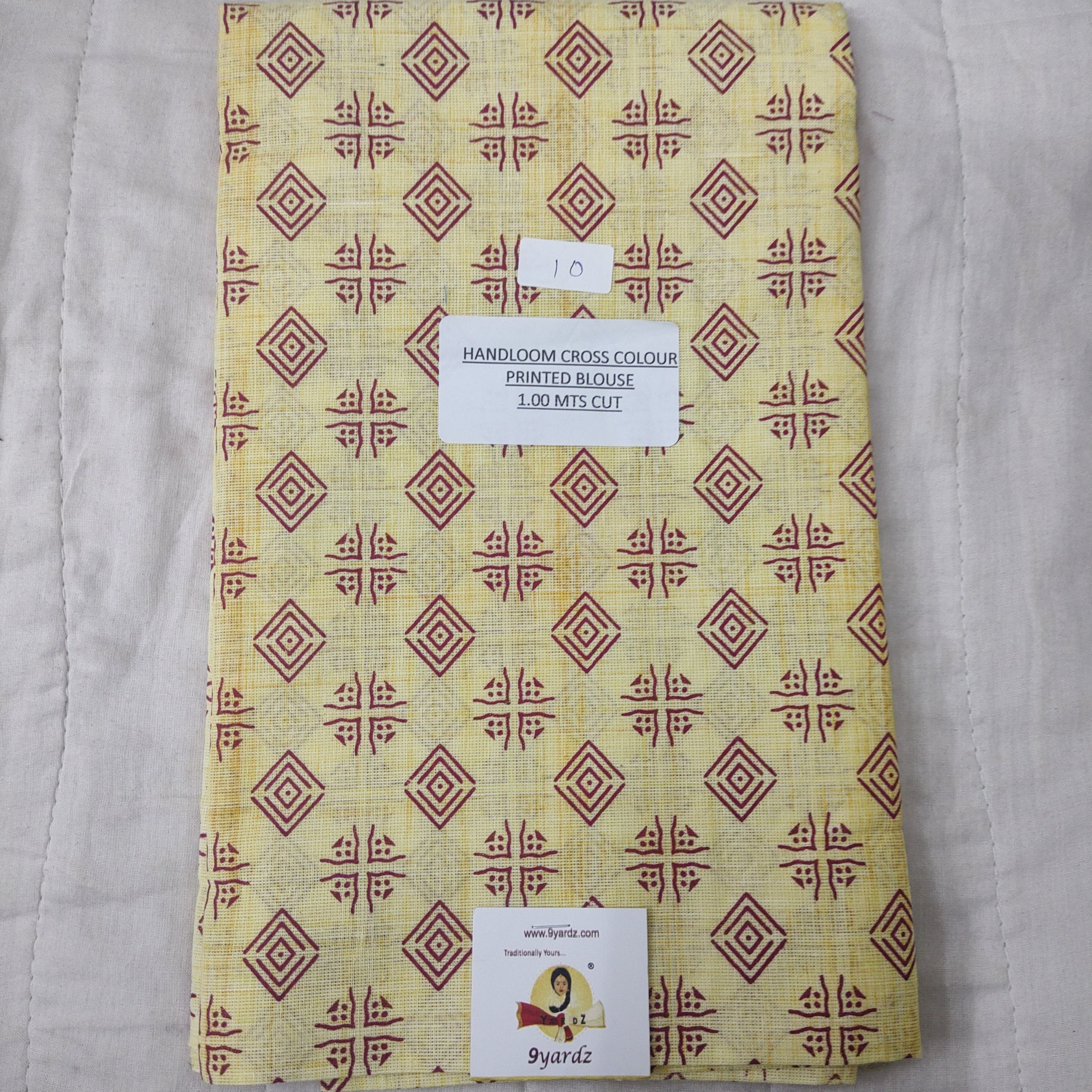 printed cotton blouse bits