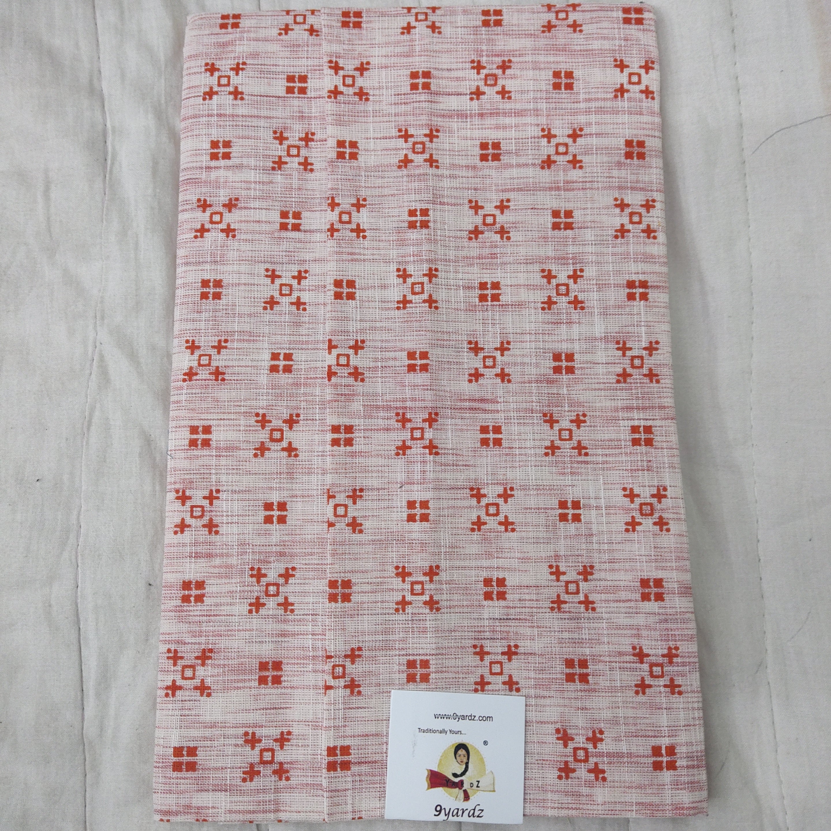 printed cotton blouse bits