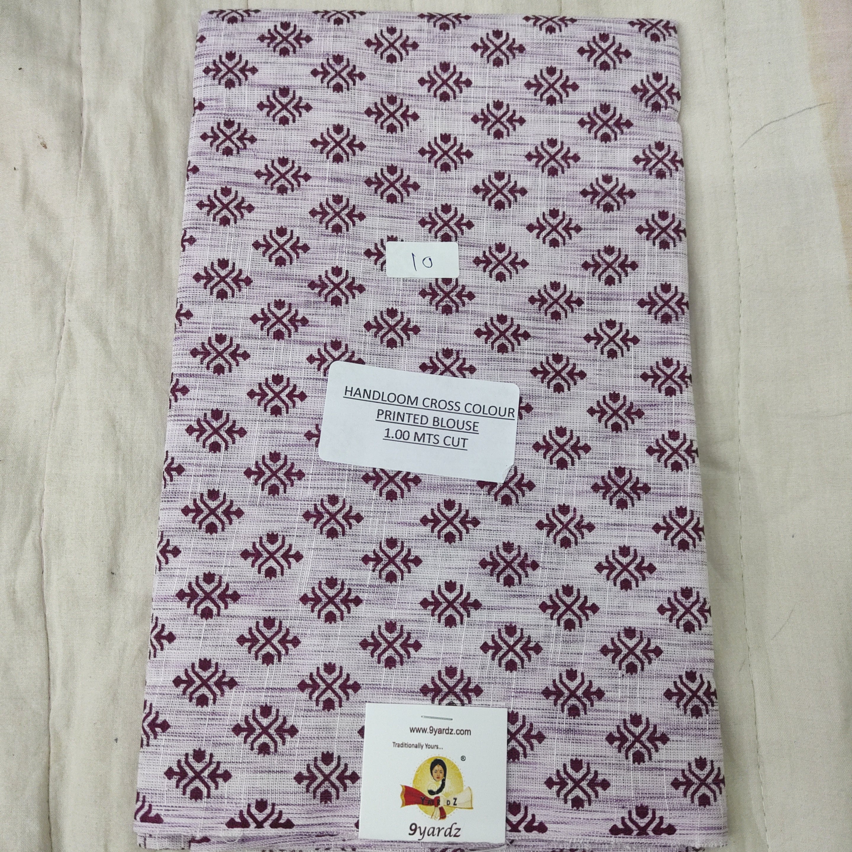 printed cotton blouse bits