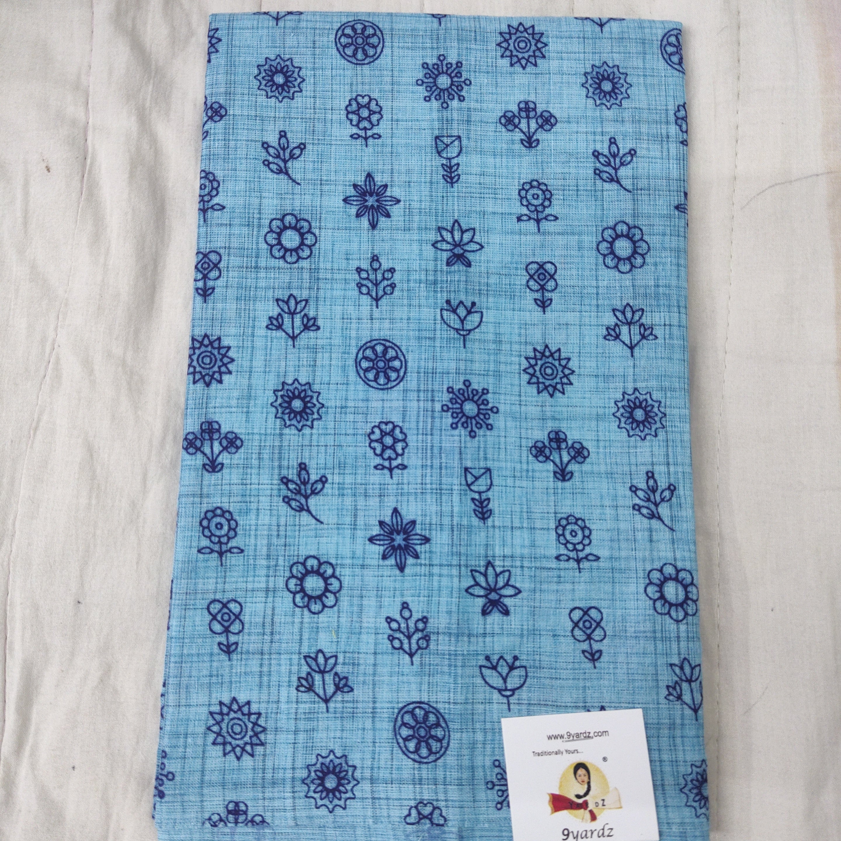 printed cotton blouse bits