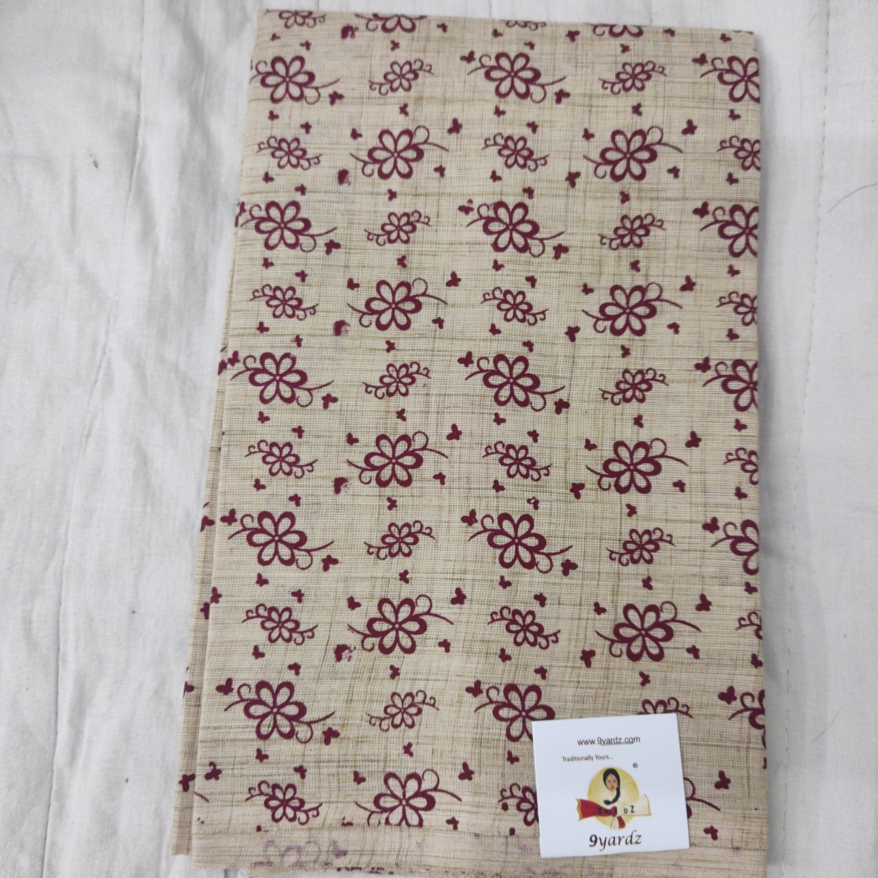 printed cotton blouse bits