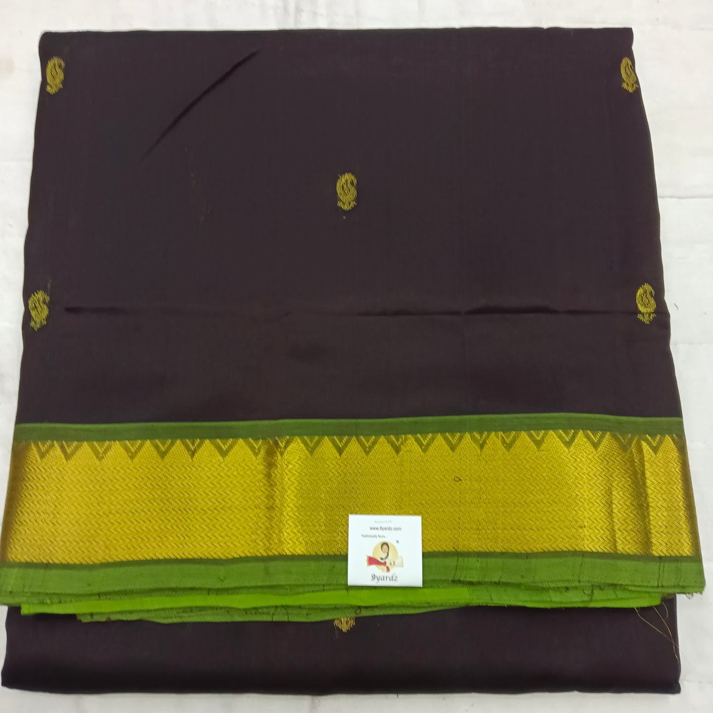 Pure silk cotton with butta -10 yards madisar