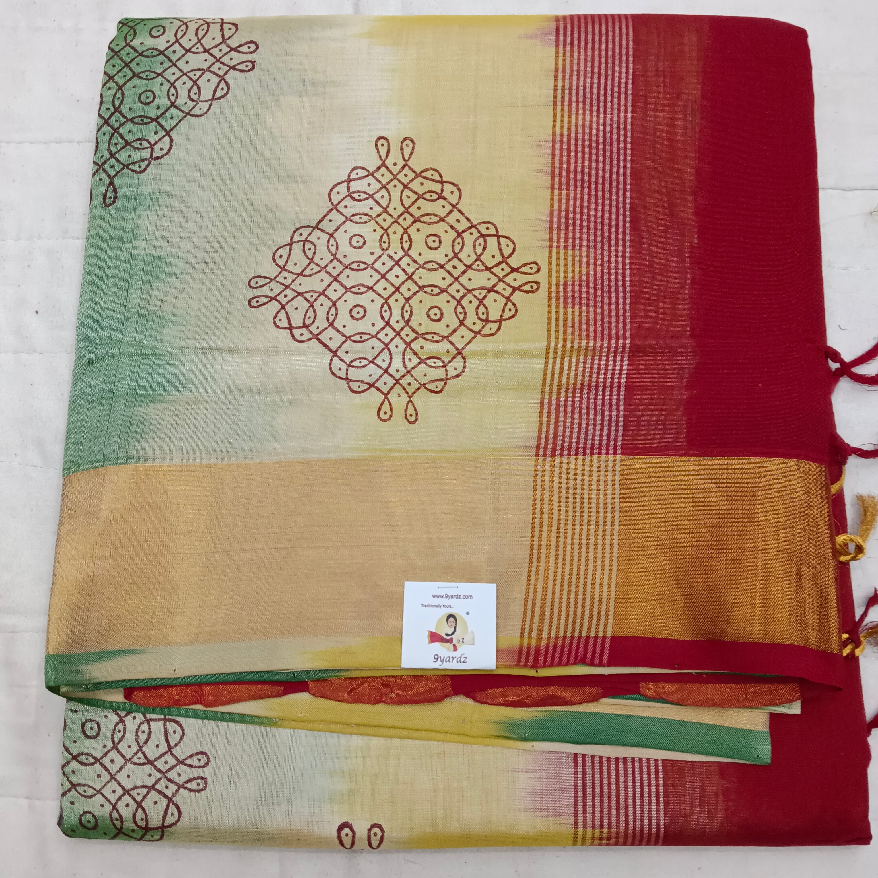Printed Pure silk cotton 6 yards
