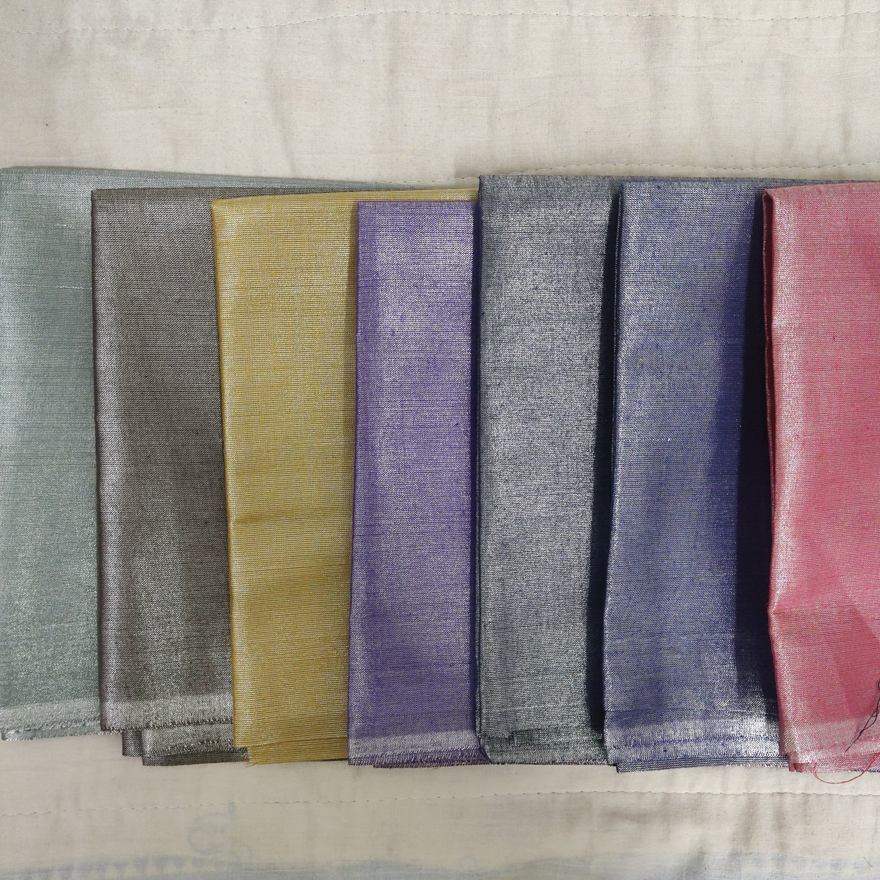 Plain Tissue blouse bits with silver finish