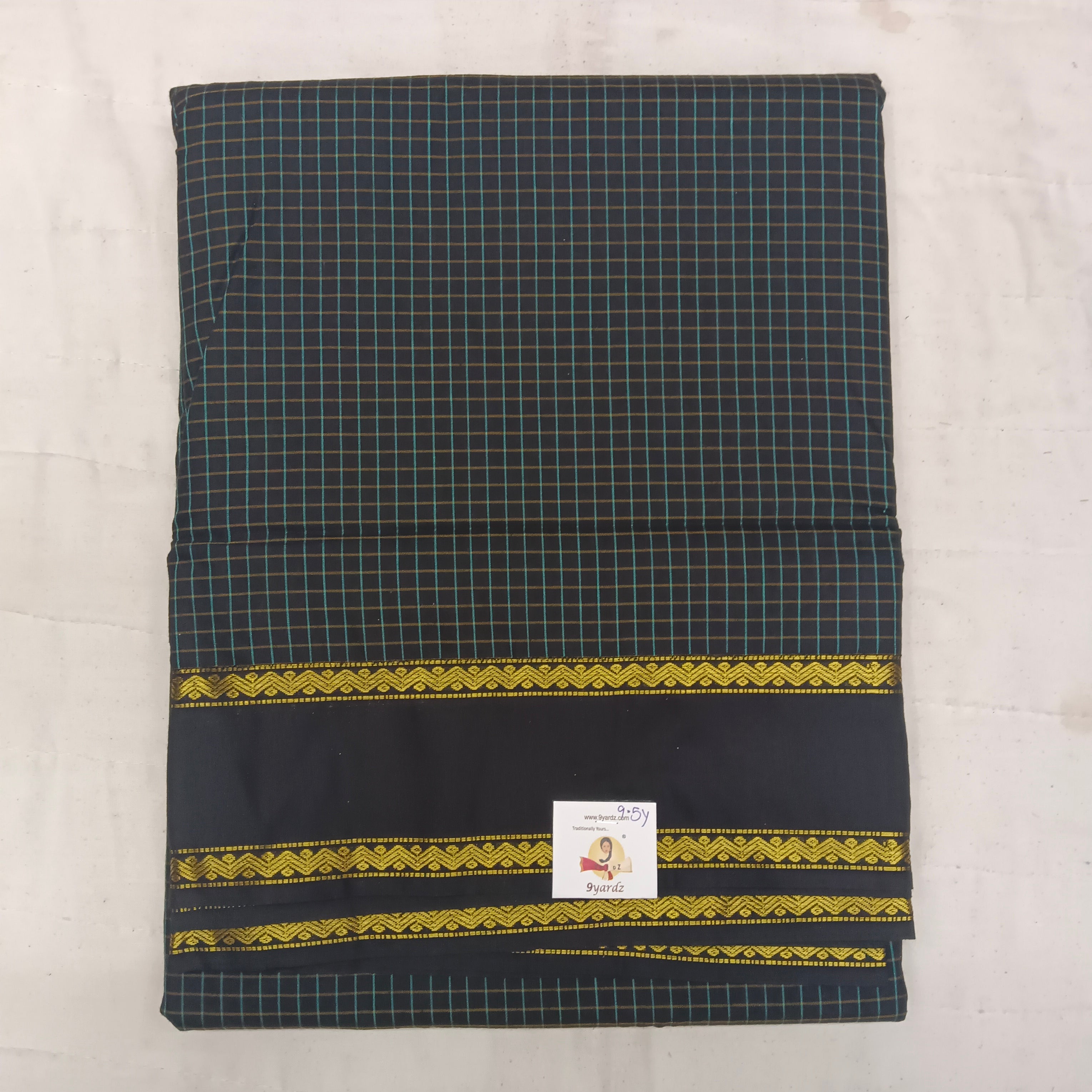 Poly silk 9.5yards madisar checked