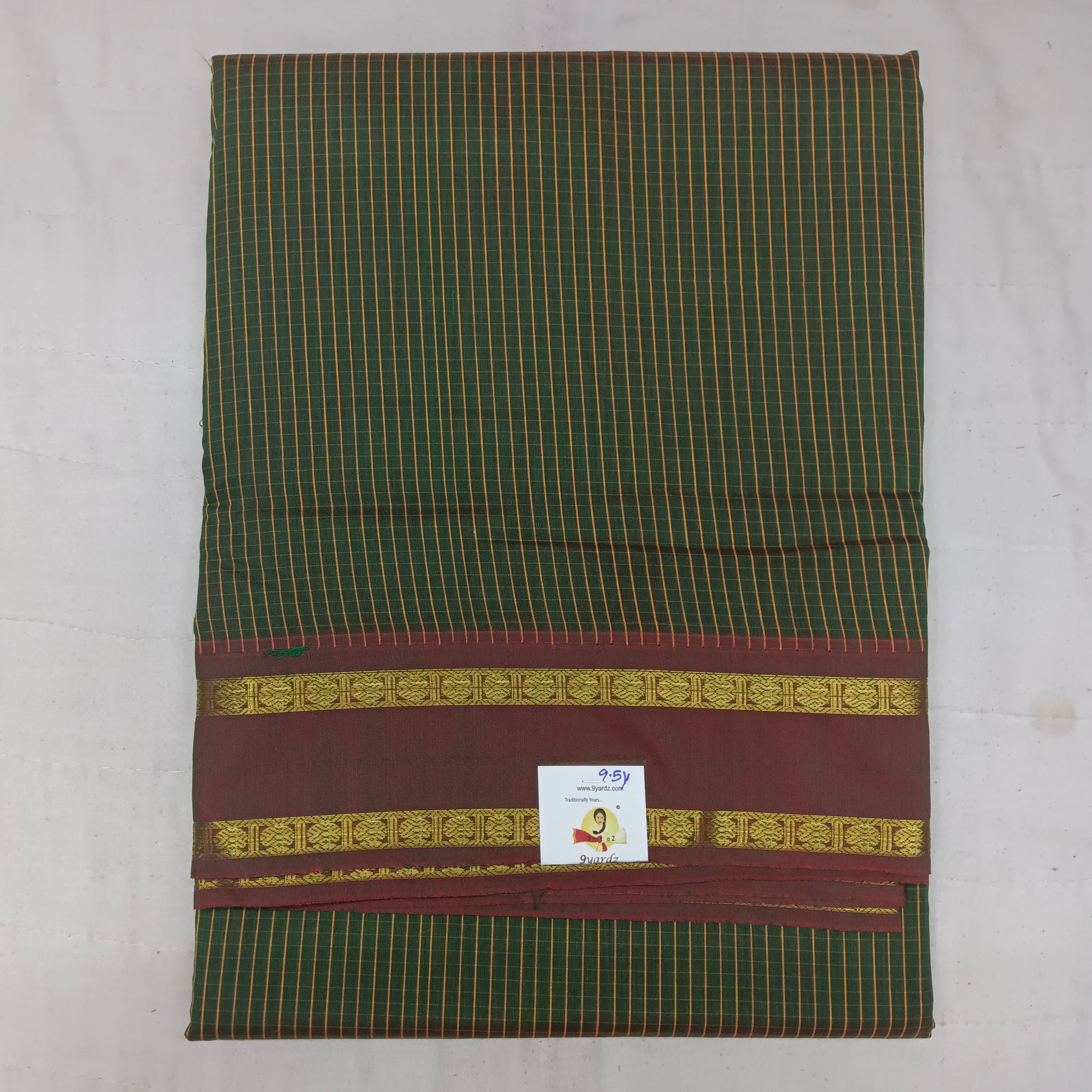 Poly silk 9.5yards madisar checked