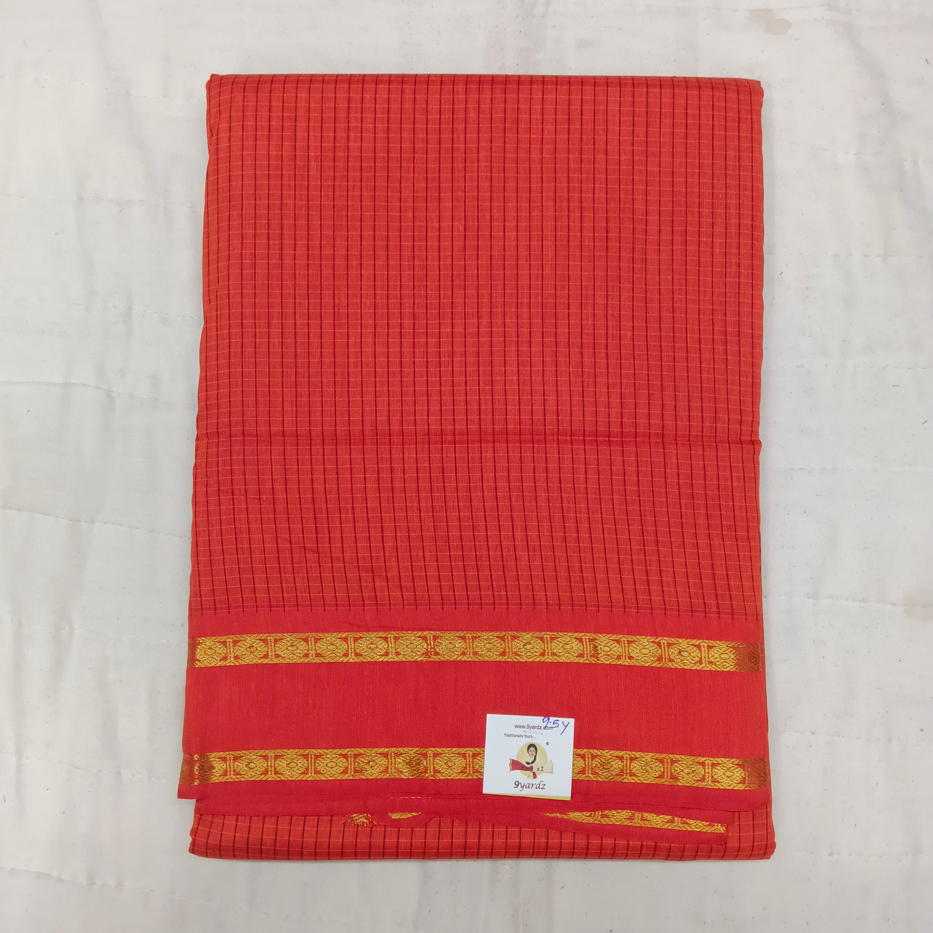 Poly silk 9.5yards madisar checked