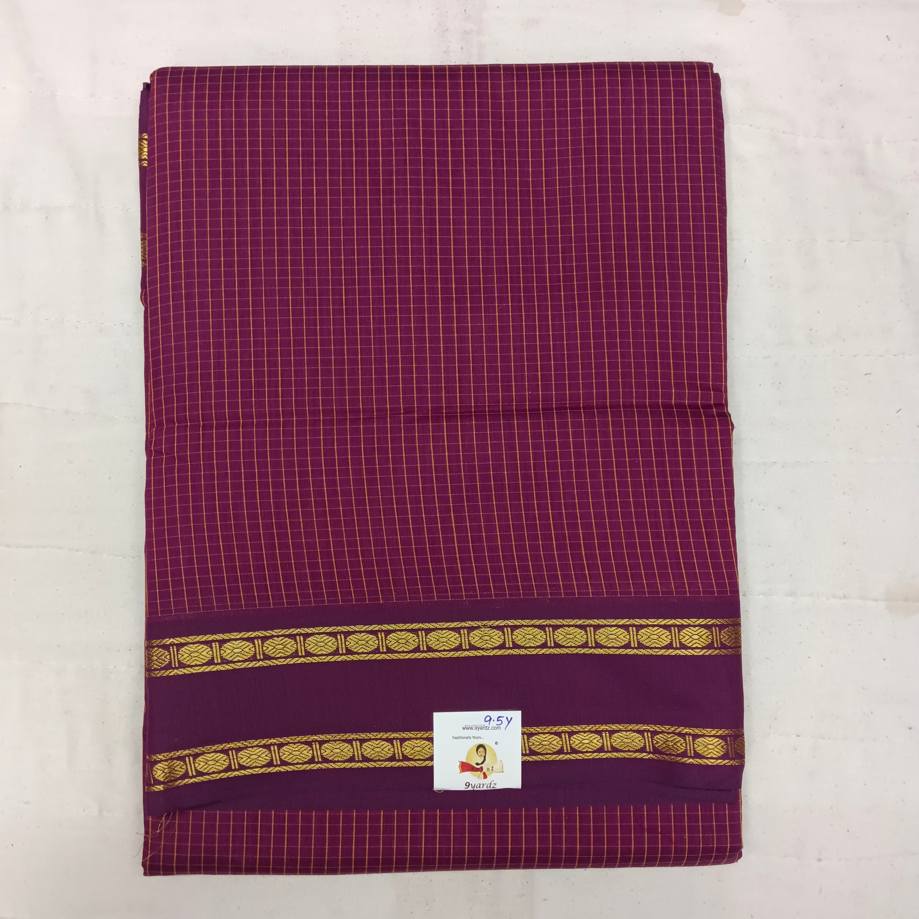 Poly silk 9.5yards madisar checked
