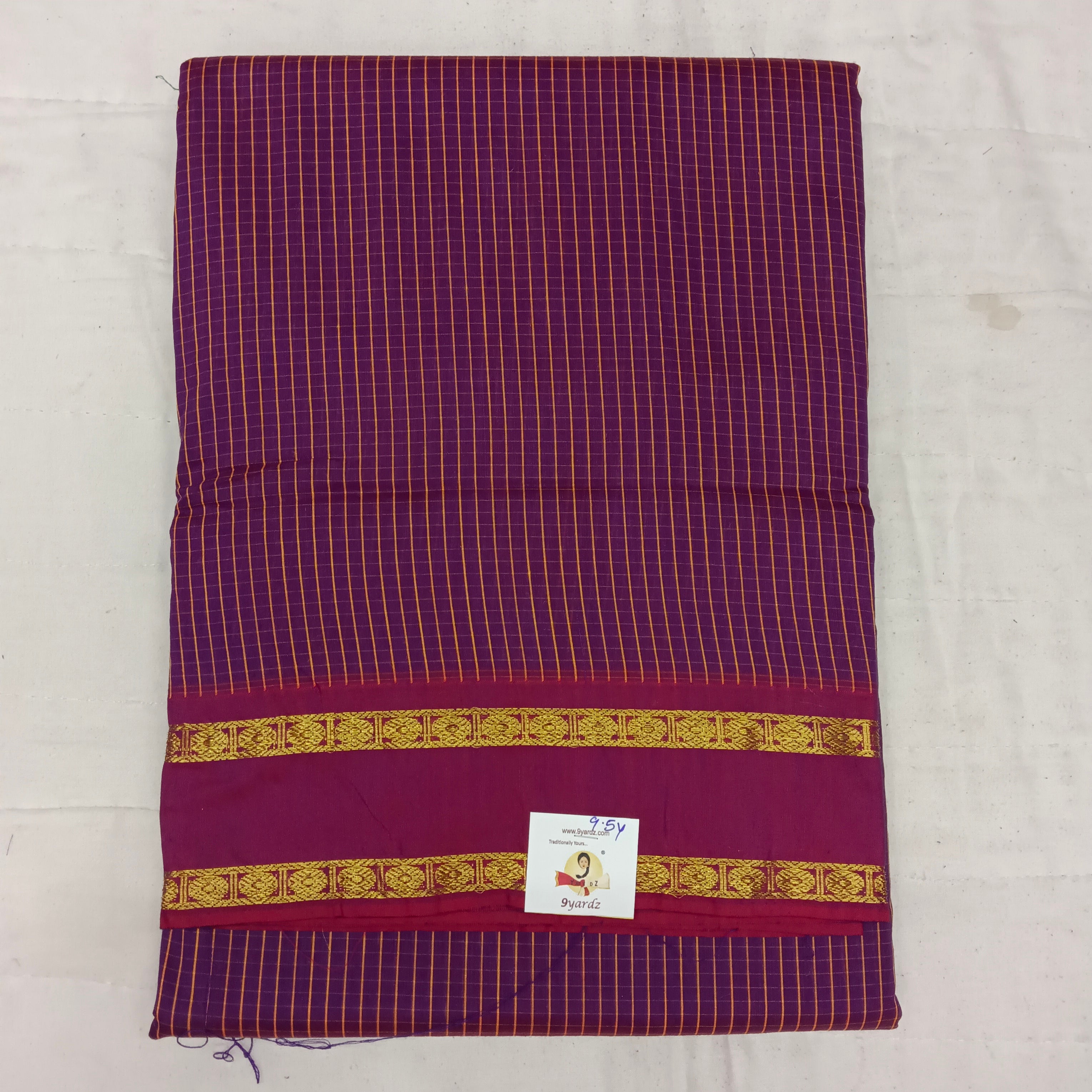 Poly silk 9.5yards madisar checked