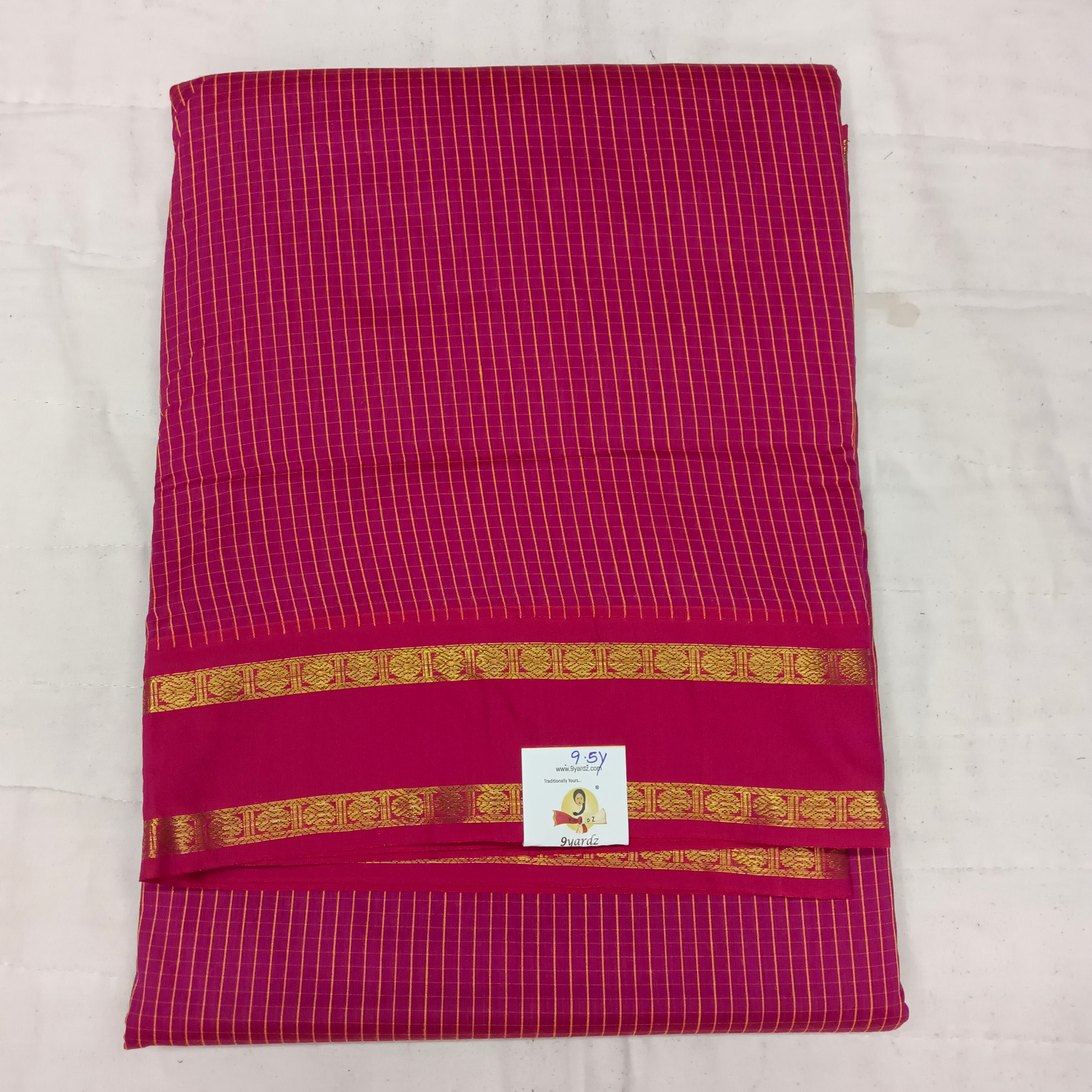 Poly silk 9.5yards madisar checked
