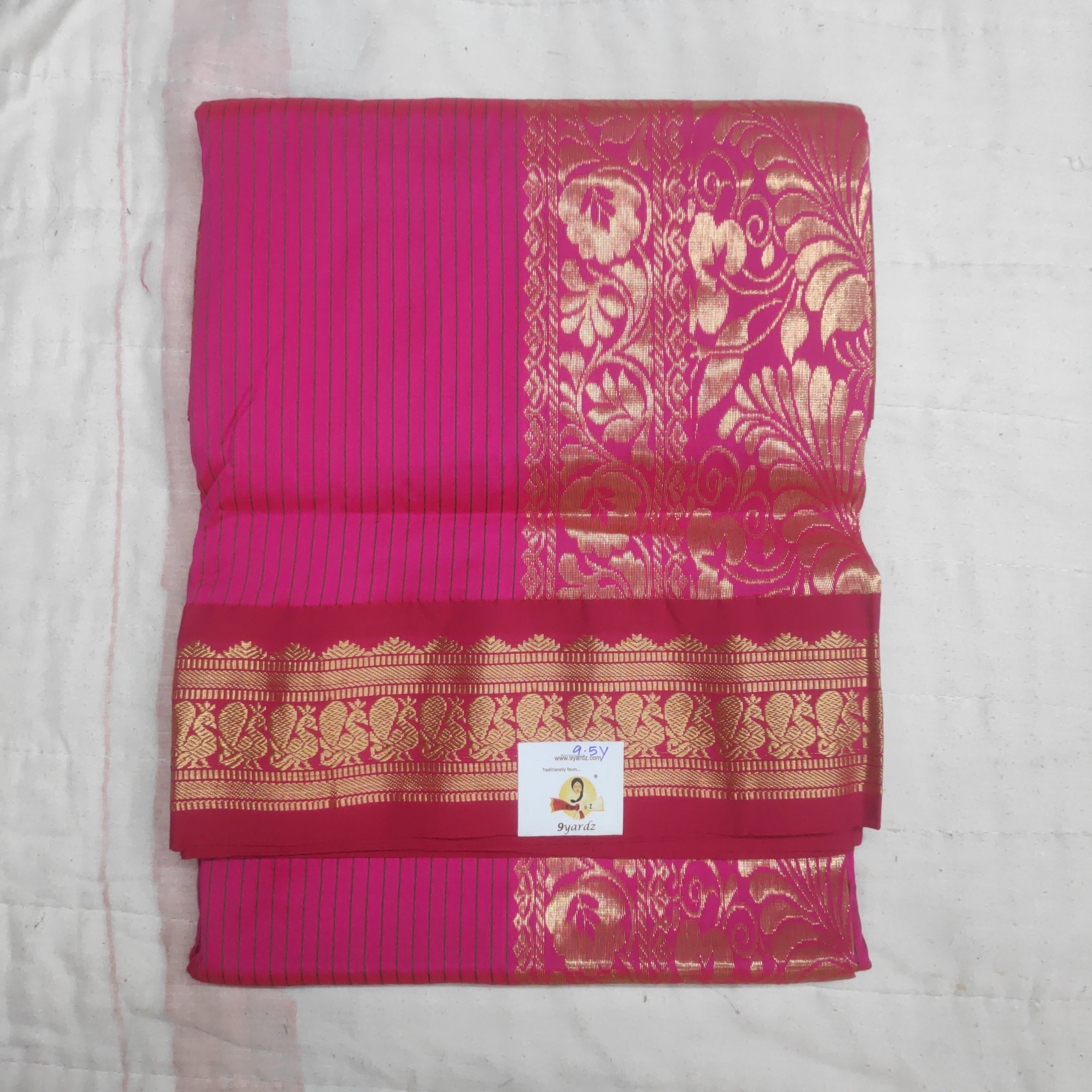 Poly silk 9.5yards madisar checked