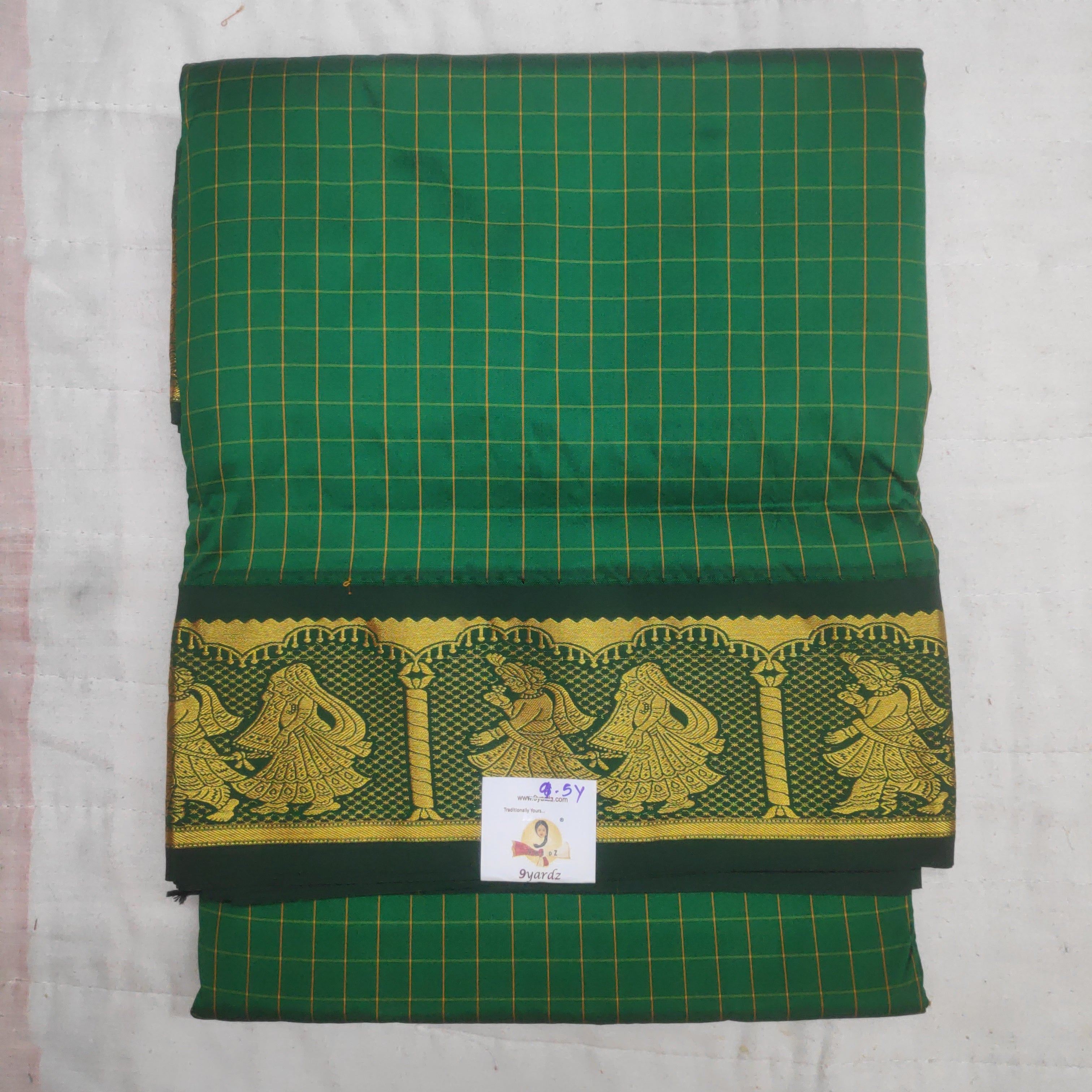 Poly silk 9.5yards madisar checked