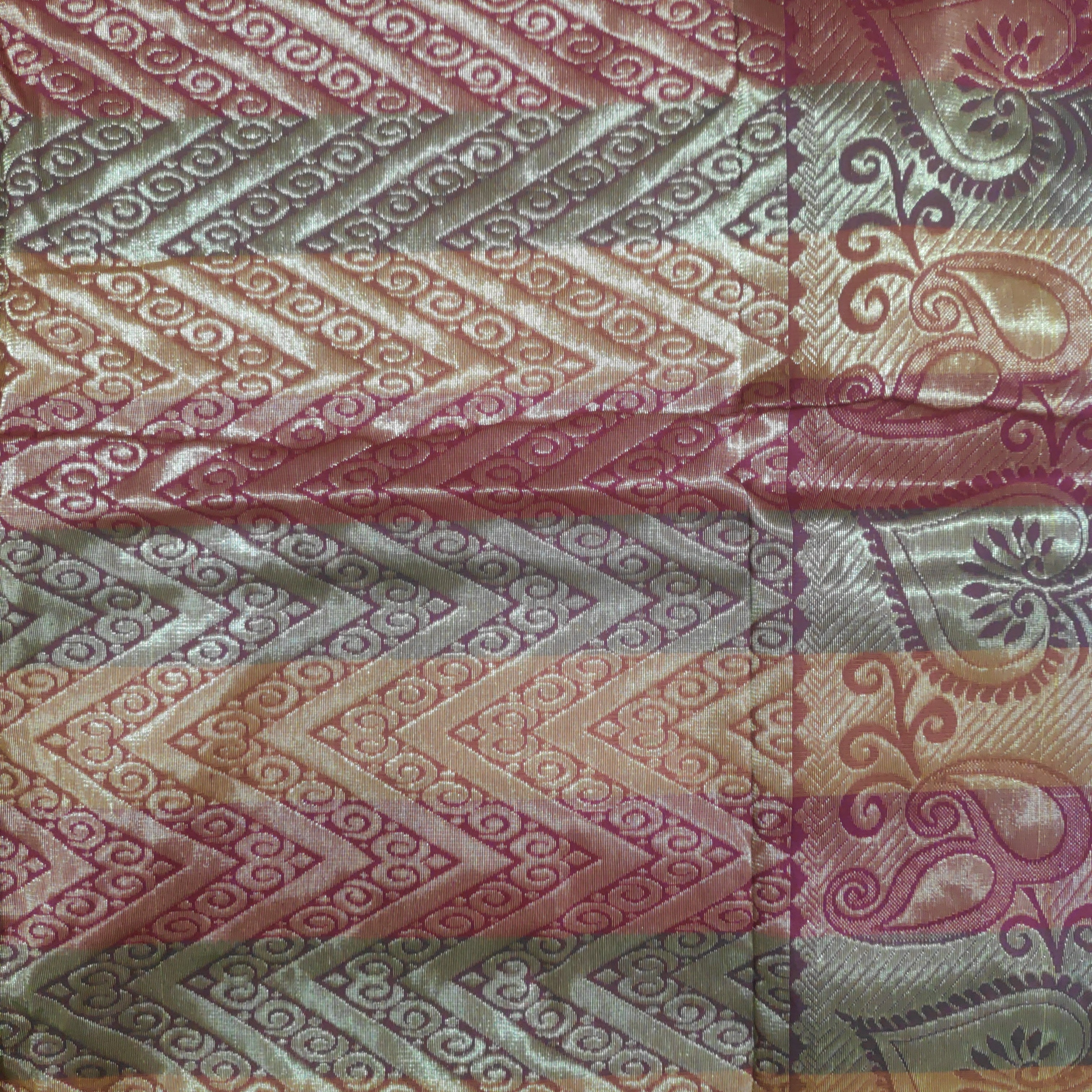 Poly silk 9.5yards madisar checked